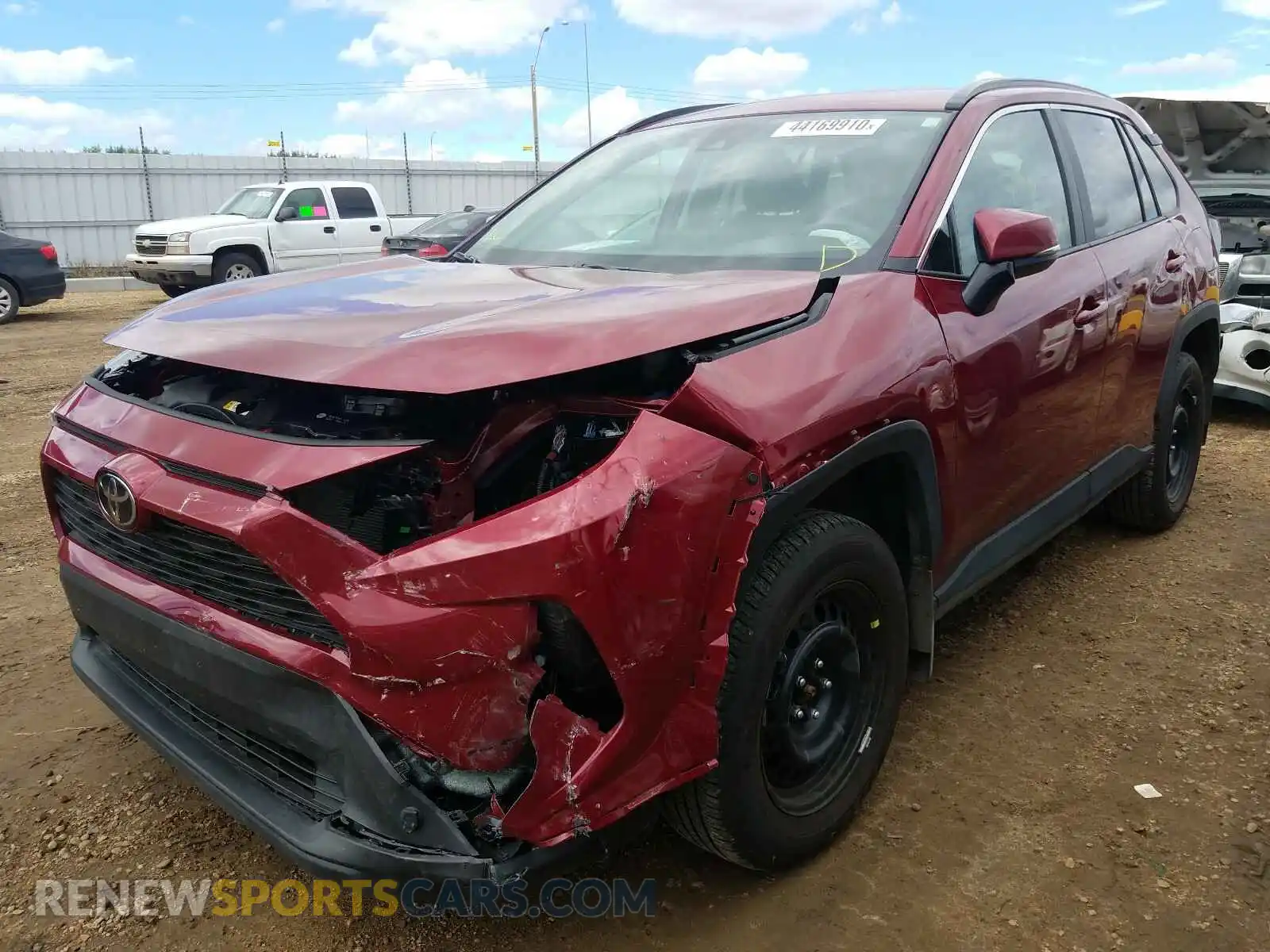 2 Photograph of a damaged car 2T3B1RFV5LW097094 TOYOTA RAV4 2020