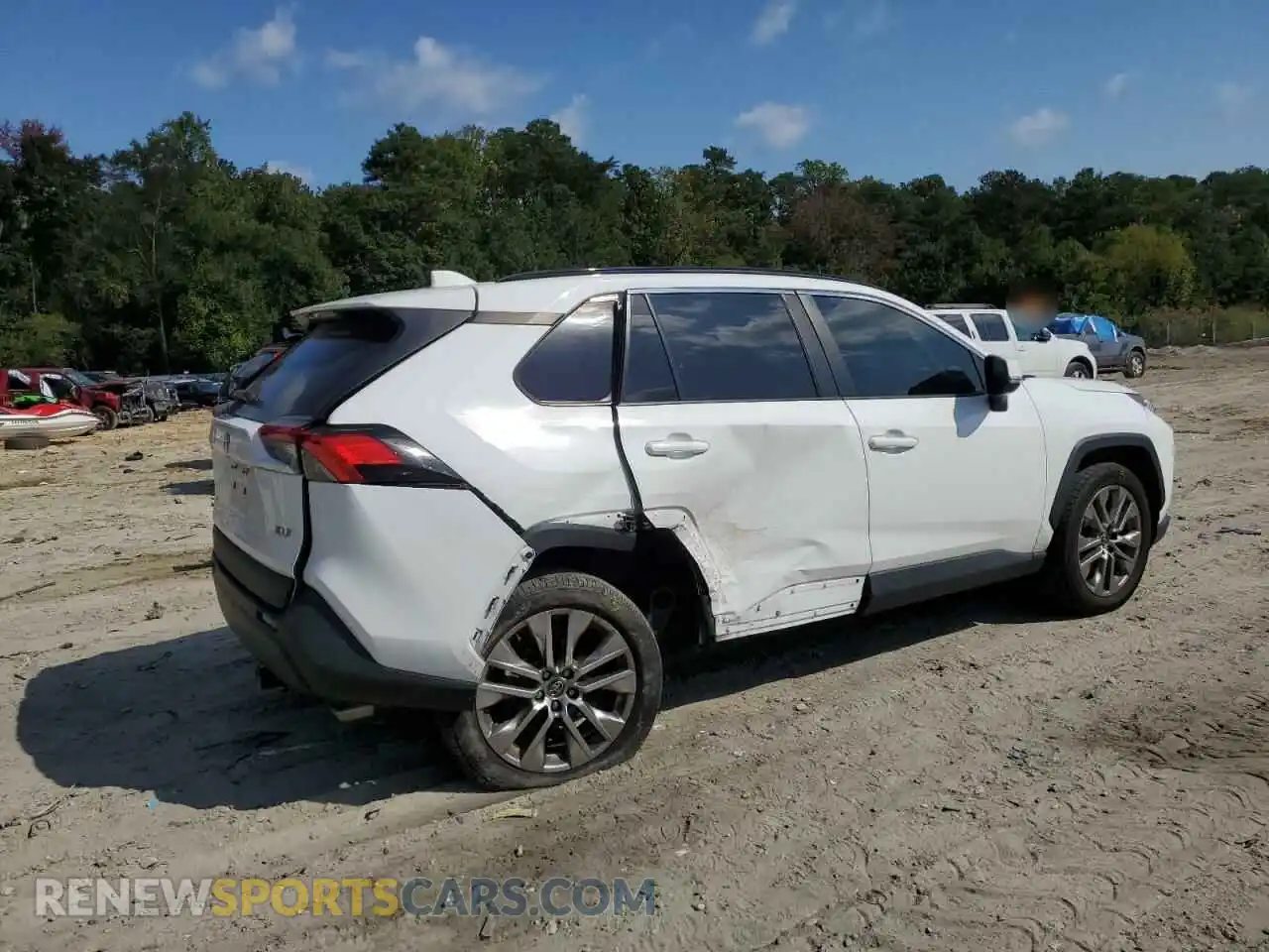 3 fotografías del automóvil dañado 2T3C1RFV0LC060198 TOYOTA RAV4 2020