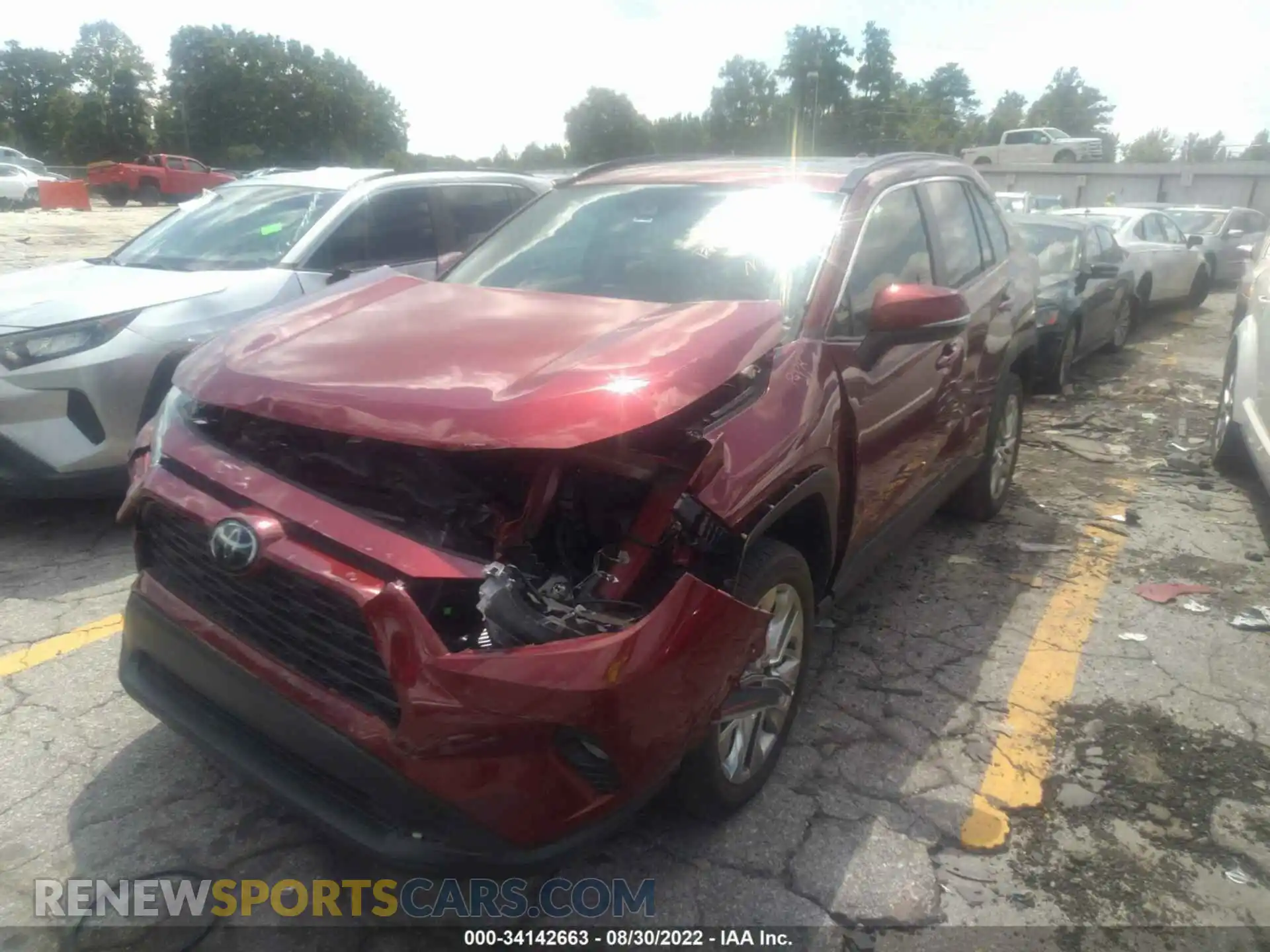 2 Photograph of a damaged car 2T3C1RFV0LC060539 TOYOTA RAV4 2020