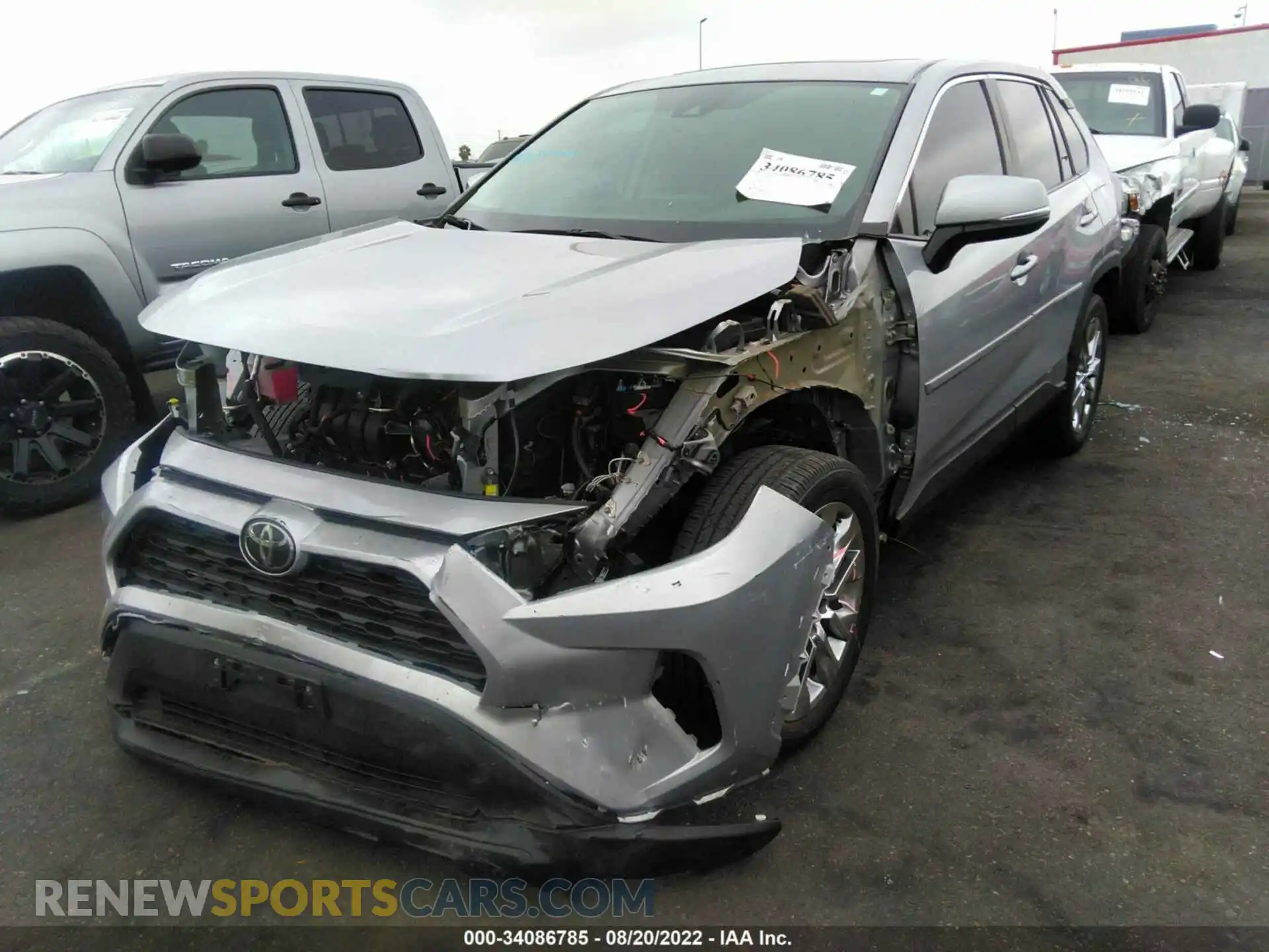 2 Photograph of a damaged car 2T3C1RFV3LW097762 TOYOTA RAV4 2020