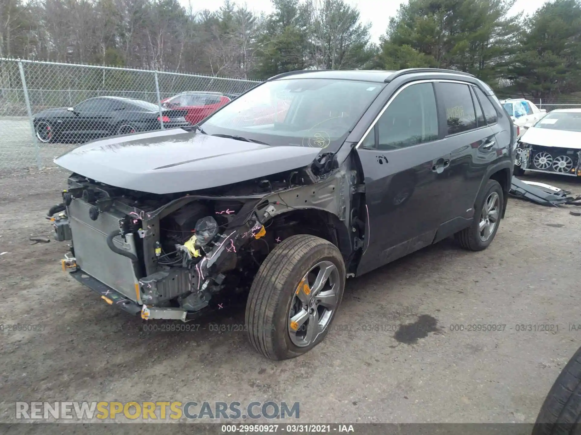 2 Photograph of a damaged car 2T3DWRFV2LW056464 TOYOTA RAV4 2020