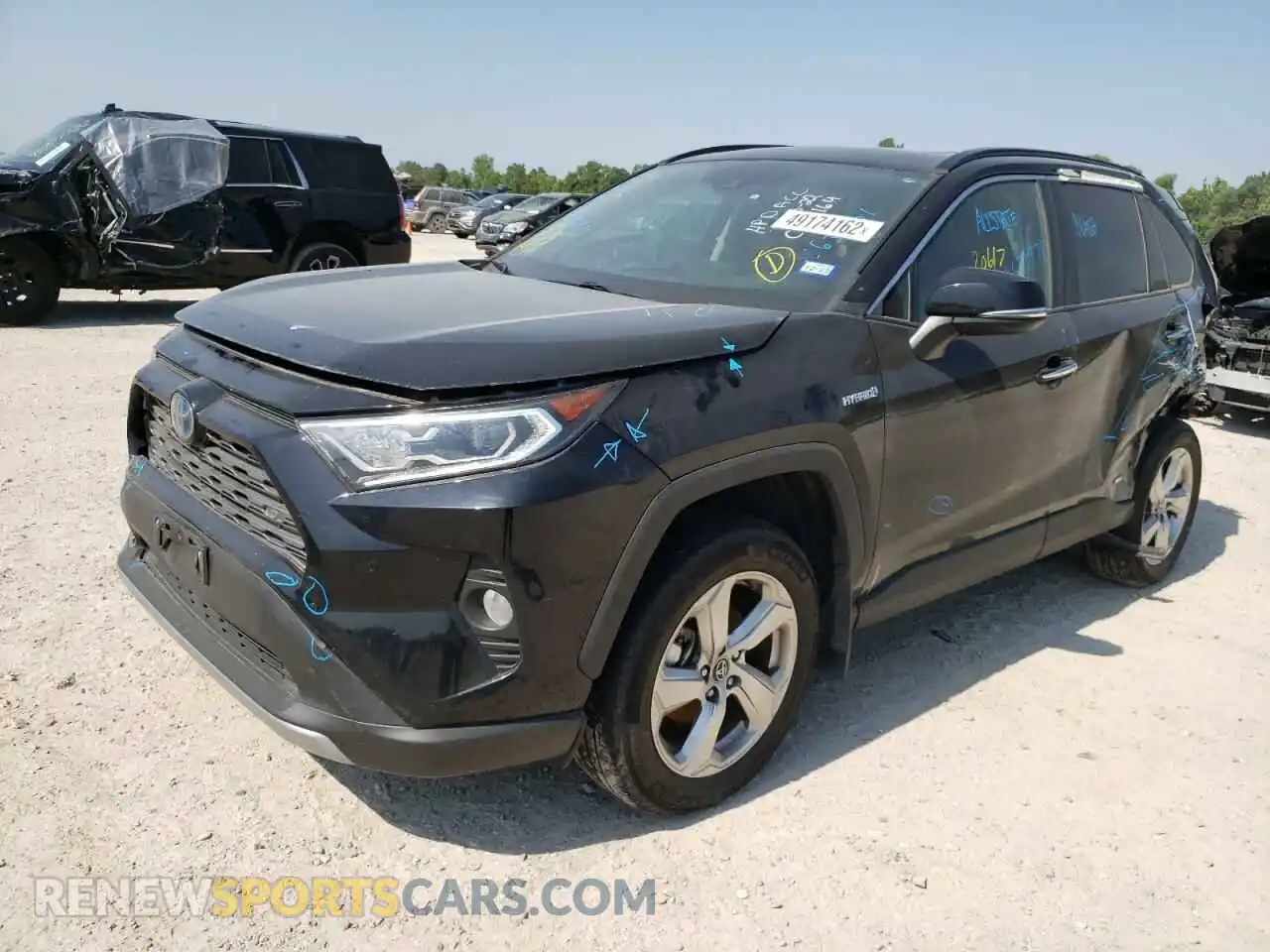 2 Photograph of a damaged car 2T3DWRFV5LW052277 TOYOTA RAV4 2020