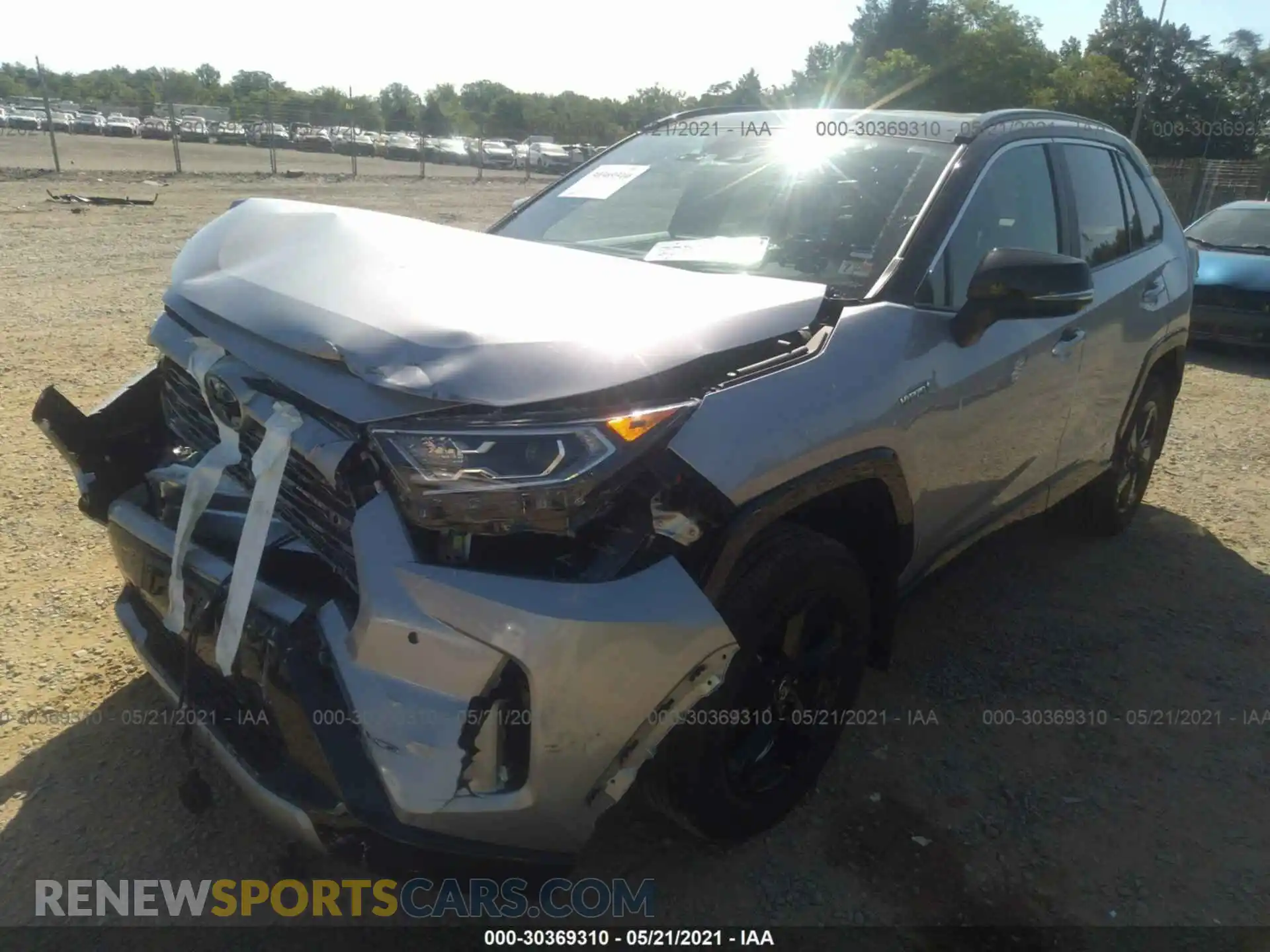 2 Фотография поврежденного автомобиля 2T3EWRFV1LW091727 TOYOTA RAV4 2020