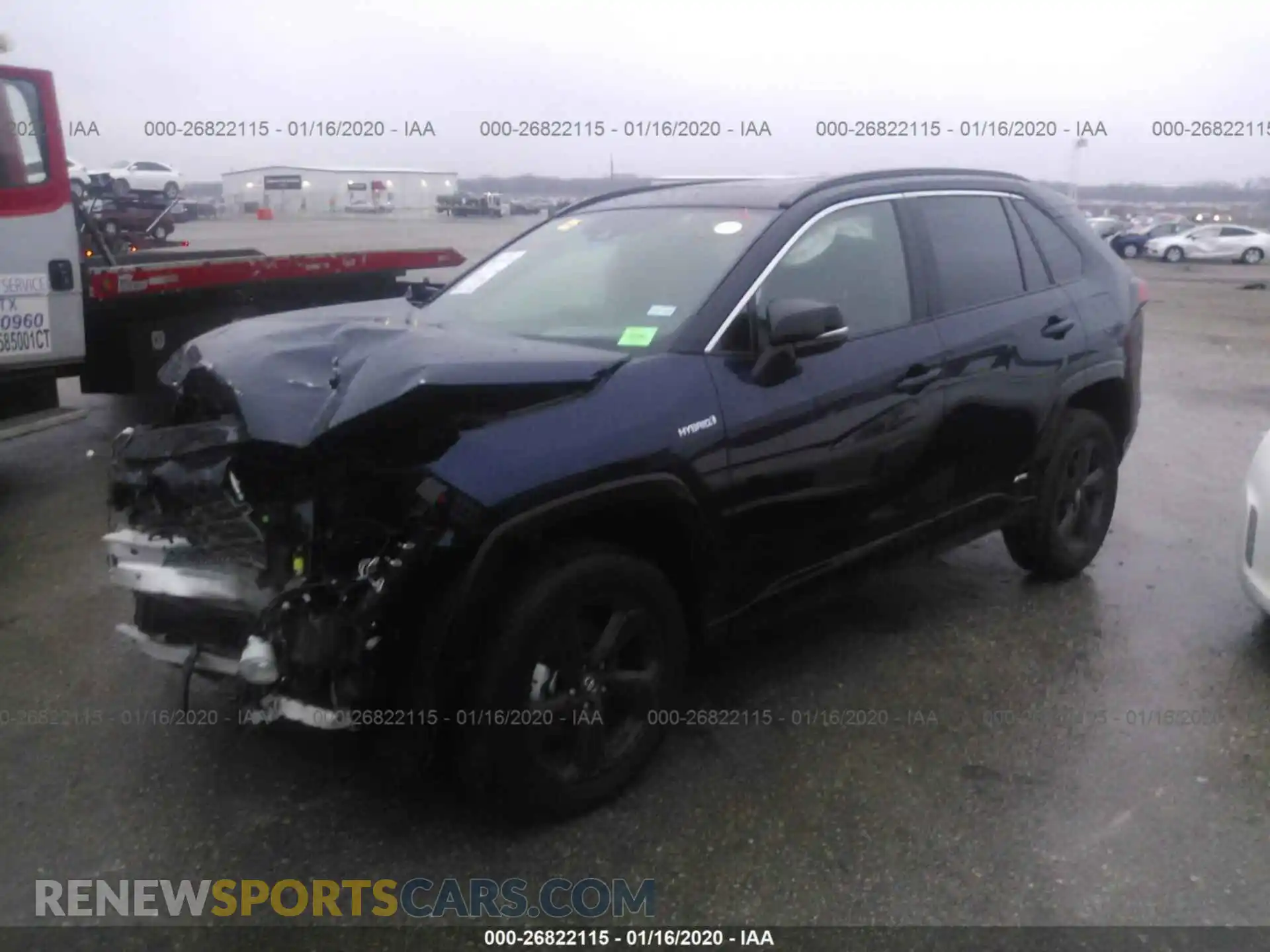 2 Photograph of a damaged car 2T3EWRFV4LW054011 TOYOTA RAV4 2020