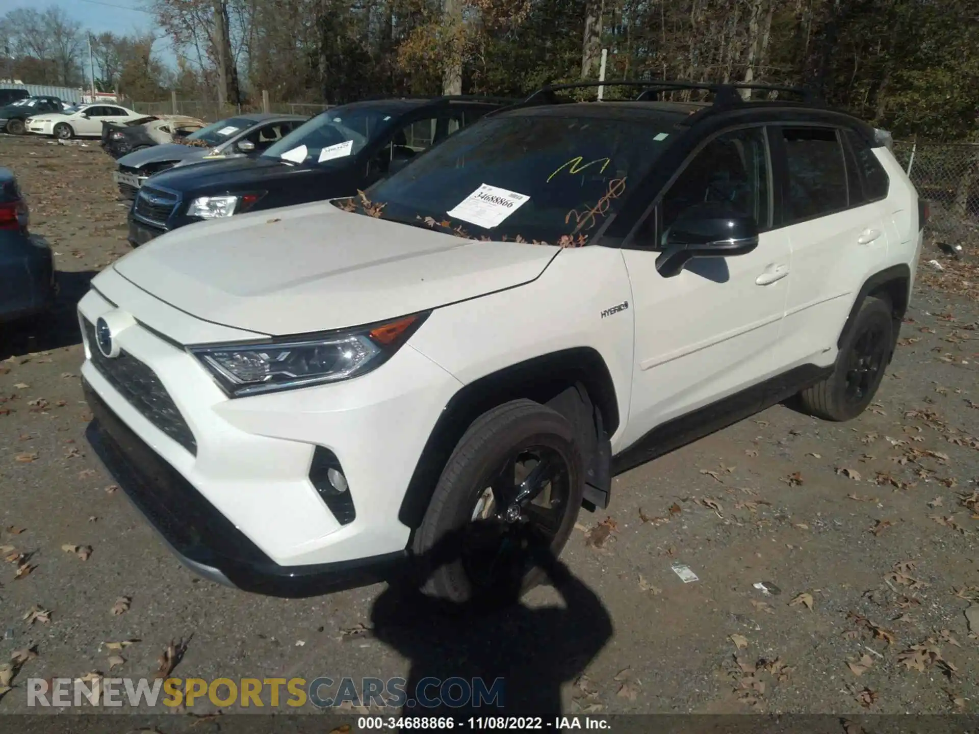 2 Photograph of a damaged car 2T3EWRFV9LW074738 TOYOTA RAV4 2020