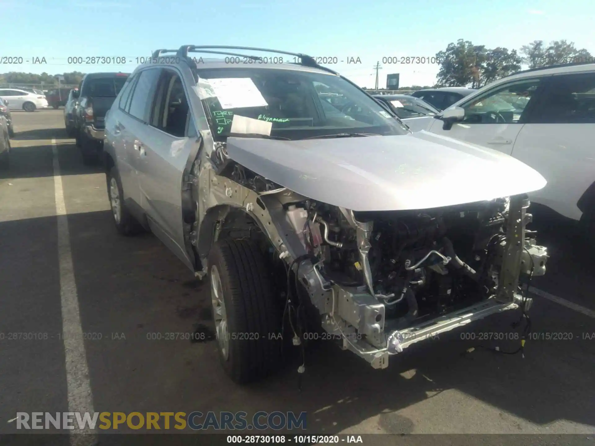 1 Photograph of a damaged car 2T3F1RFV0LC077497 TOYOTA RAV4 2020