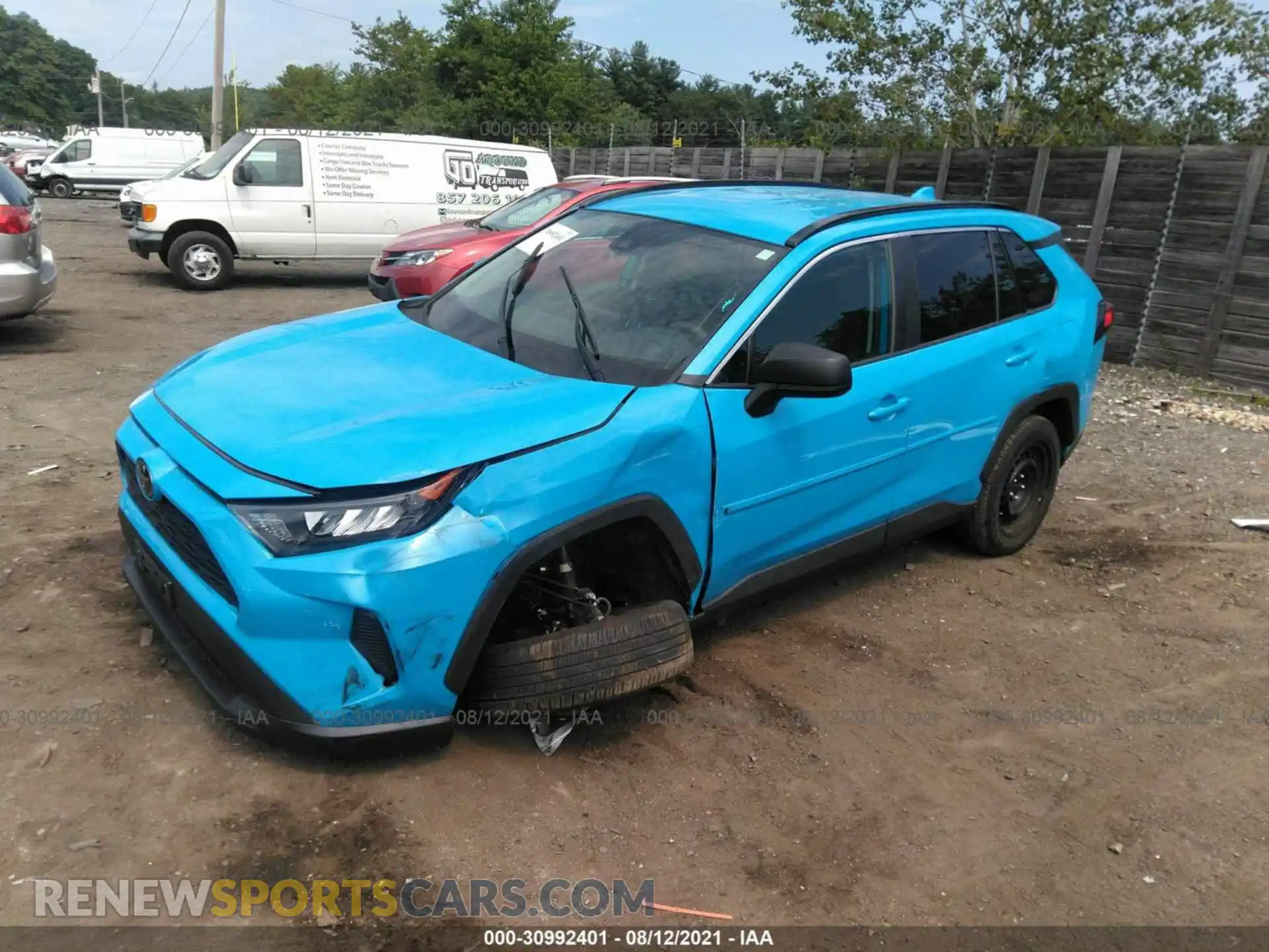 2 Photograph of a damaged car 2T3F1RFV0LW091916 TOYOTA RAV4 2020