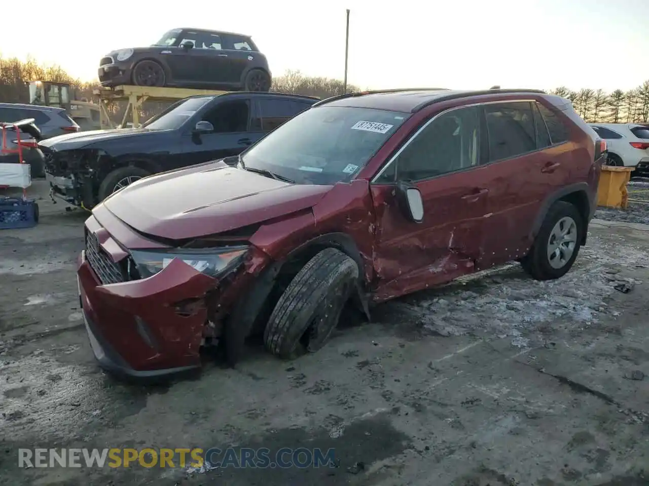1 Photograph of a damaged car 2T3F1RFV1LW097143 TOYOTA RAV4 2020