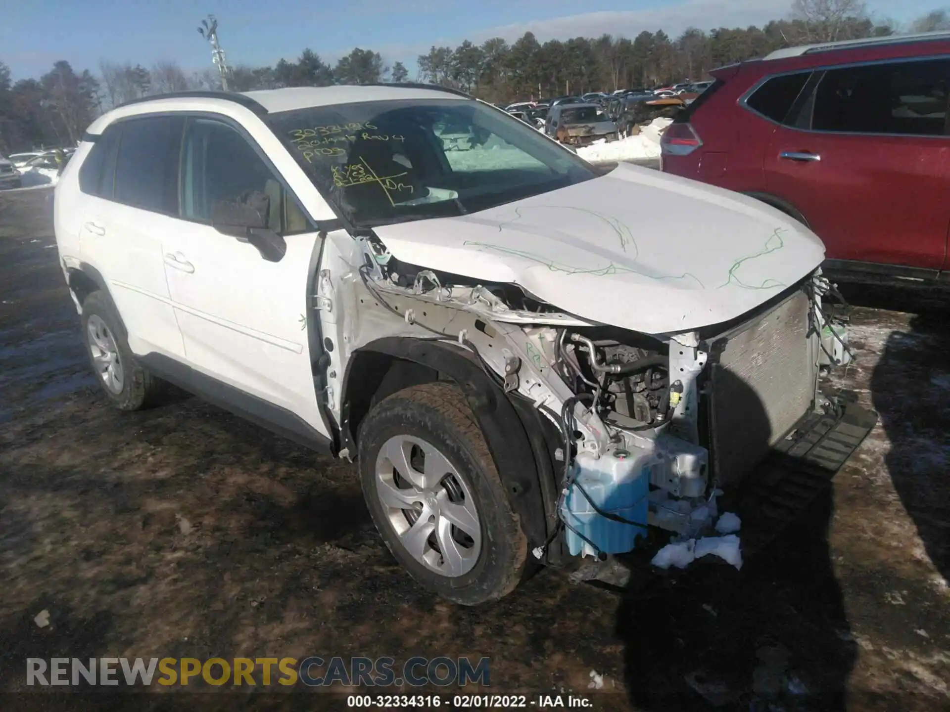 1 Photograph of a damaged car 2T3F1RFV2LC074911 TOYOTA RAV4 2020