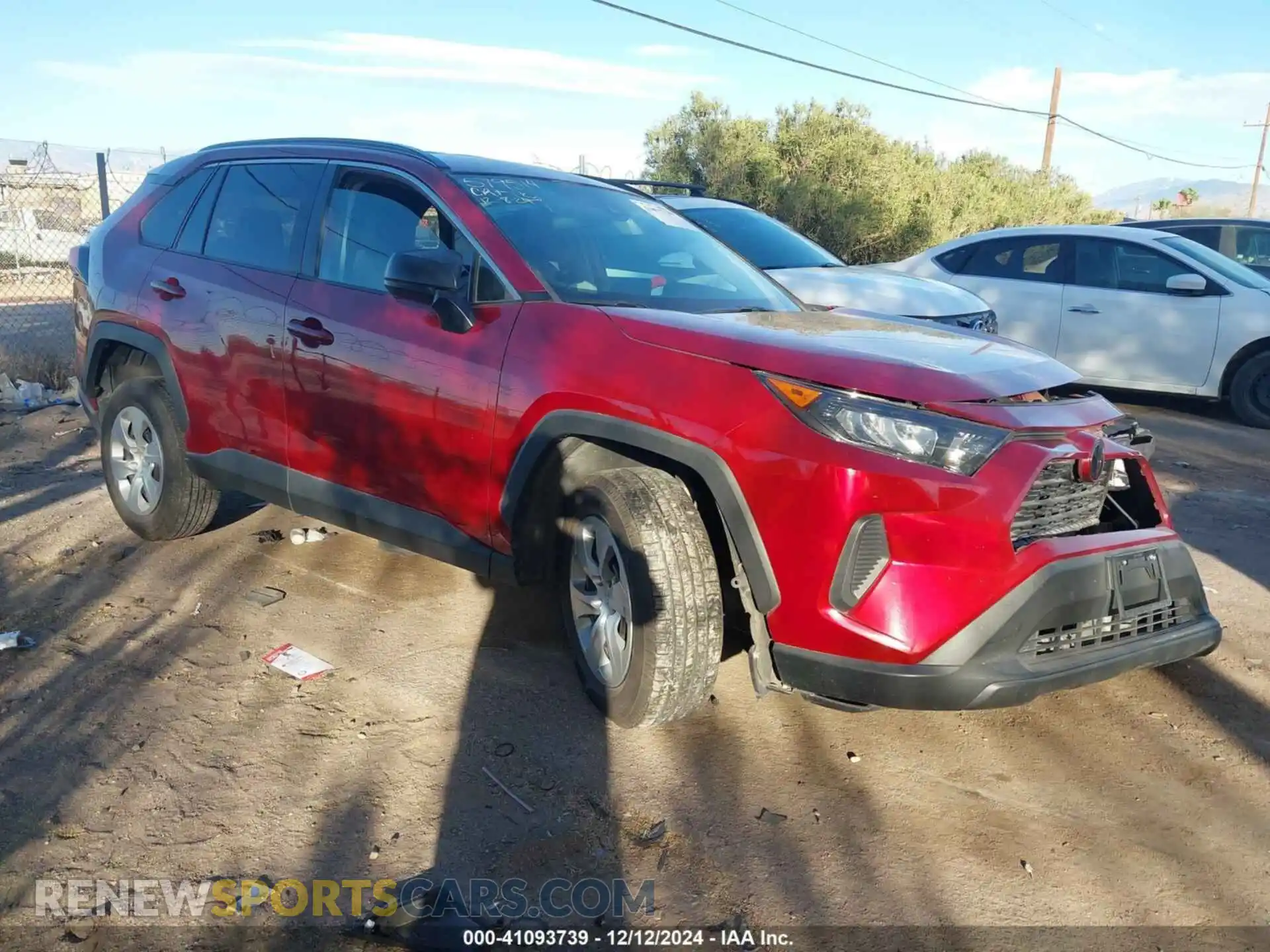1 Photograph of a damaged car 2T3F1RFV2LC082958 TOYOTA RAV4 2020