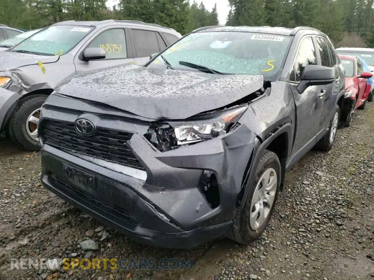 2 Photograph of a damaged car 2T3F1RFV3LC117488 TOYOTA RAV4 2020