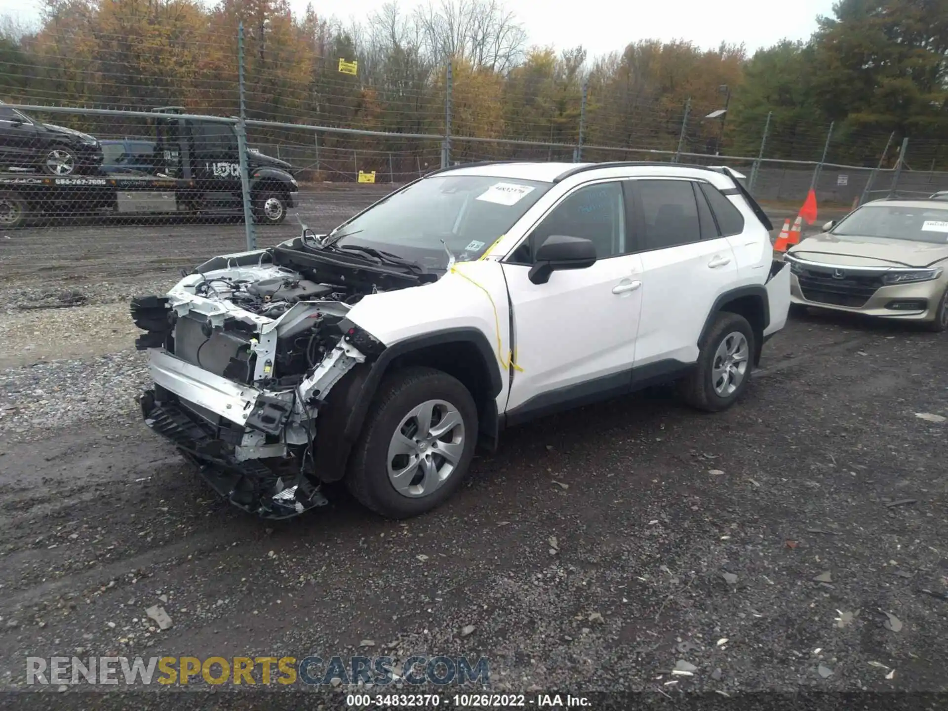 2 Photograph of a damaged car 2T3F1RFV3LW137738 TOYOTA RAV4 2020