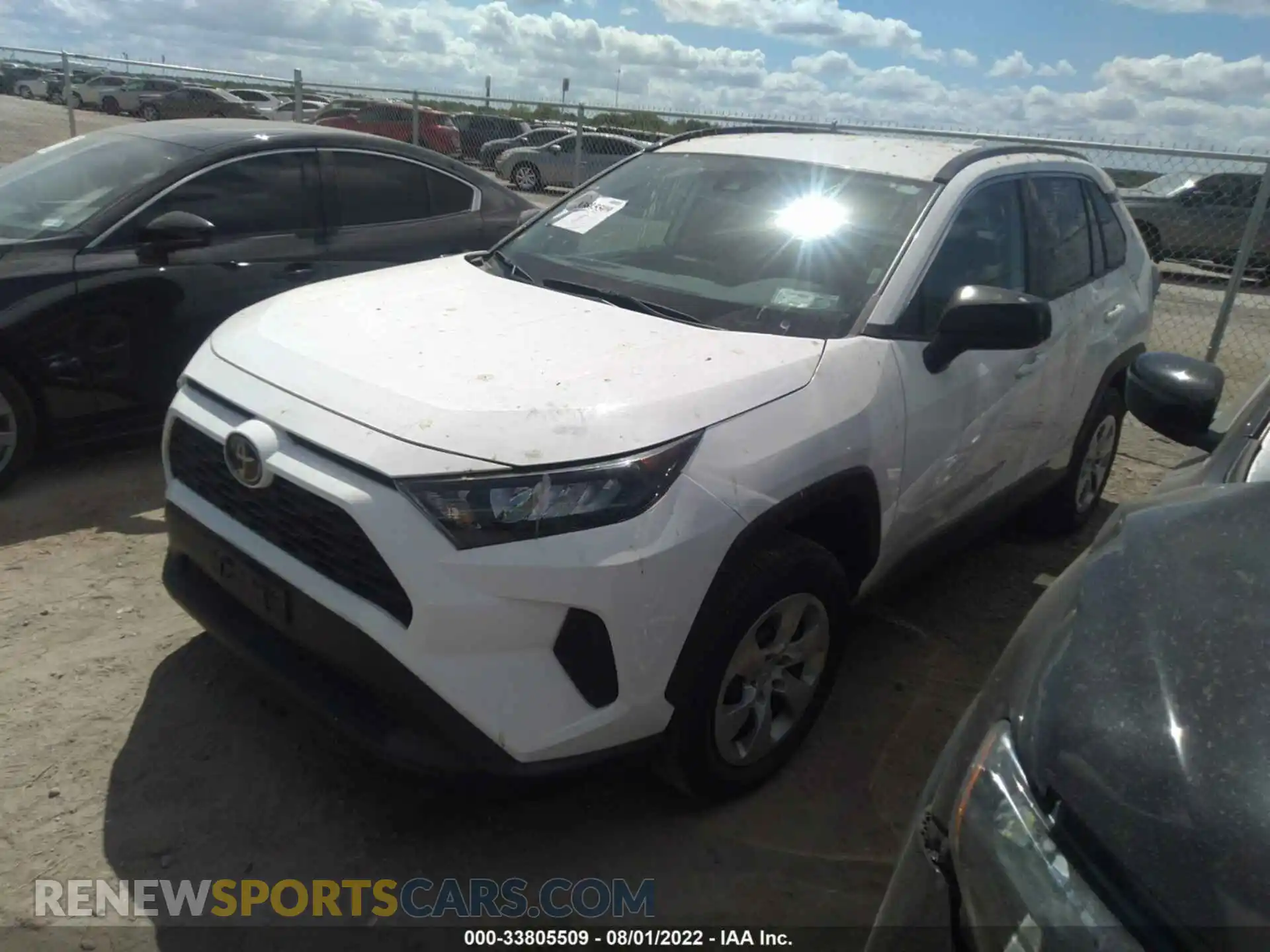 2 Photograph of a damaged car 2T3F1RFV4LC099776 TOYOTA RAV4 2020