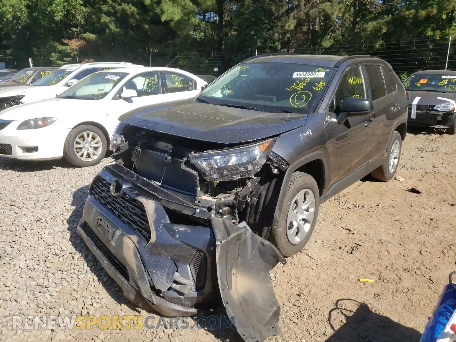2 Photograph of a damaged car 2T3F1RFV5LC082890 TOYOTA RAV4 2020
