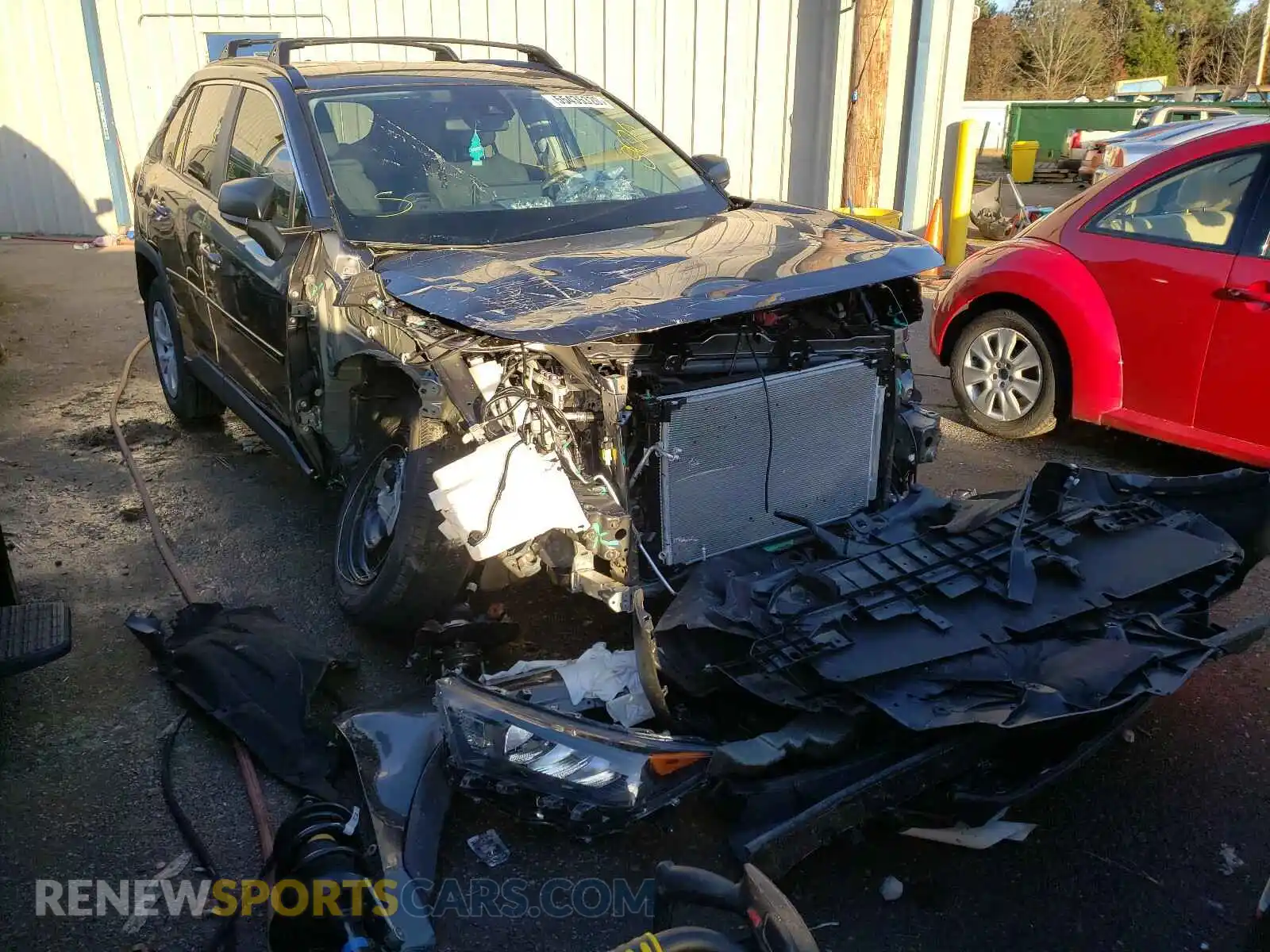 1 Photograph of a damaged car 2T3F1RFV5LC119176 TOYOTA RAV4 2020
