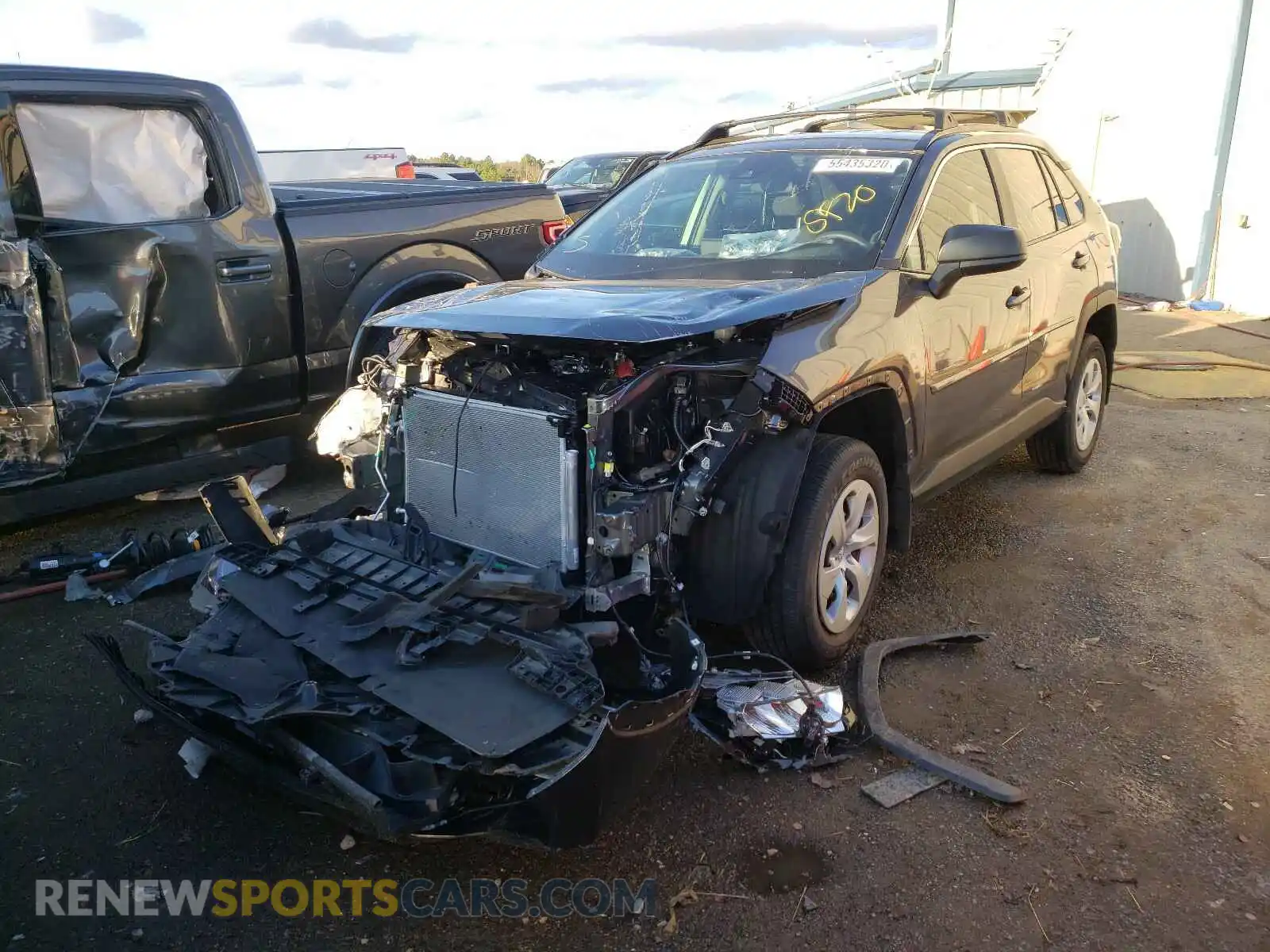 2 Photograph of a damaged car 2T3F1RFV5LC119176 TOYOTA RAV4 2020