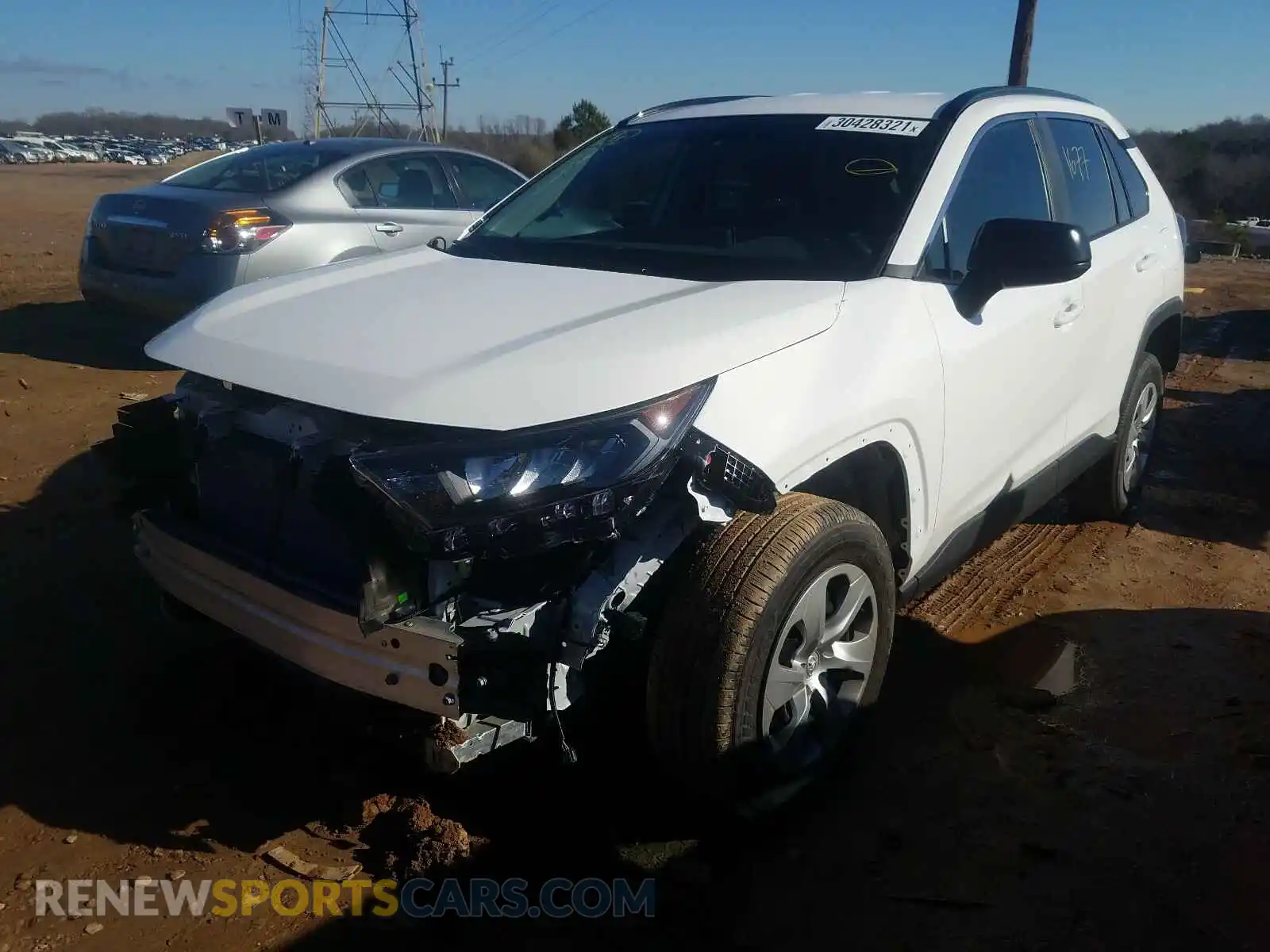 2 Photograph of a damaged car 2T3F1RFV5LC130257 TOYOTA RAV4 2020