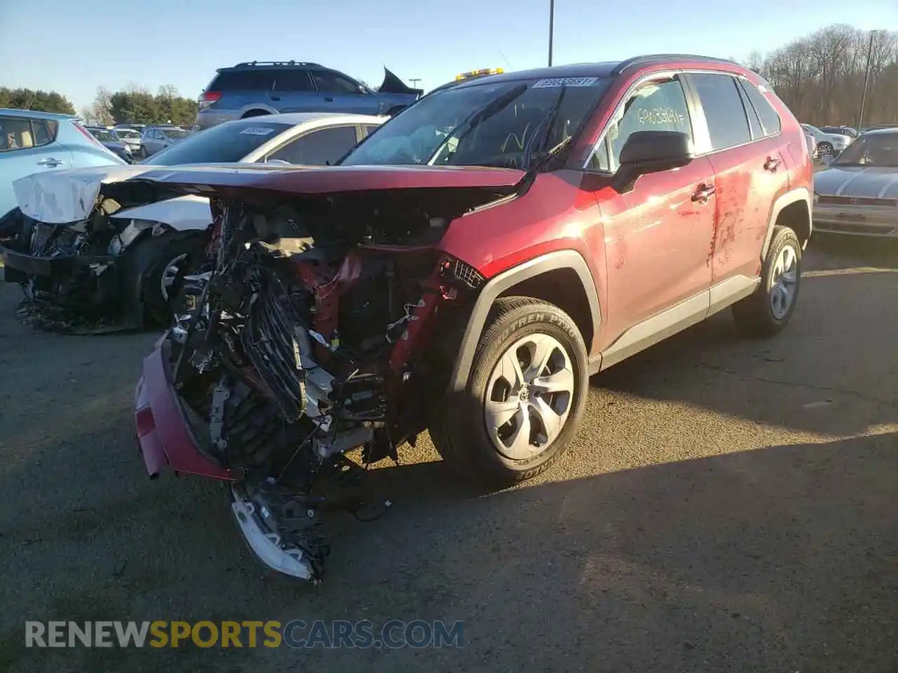 2 Photograph of a damaged car 2T3F1RFV5LW084069 TOYOTA RAV4 2020