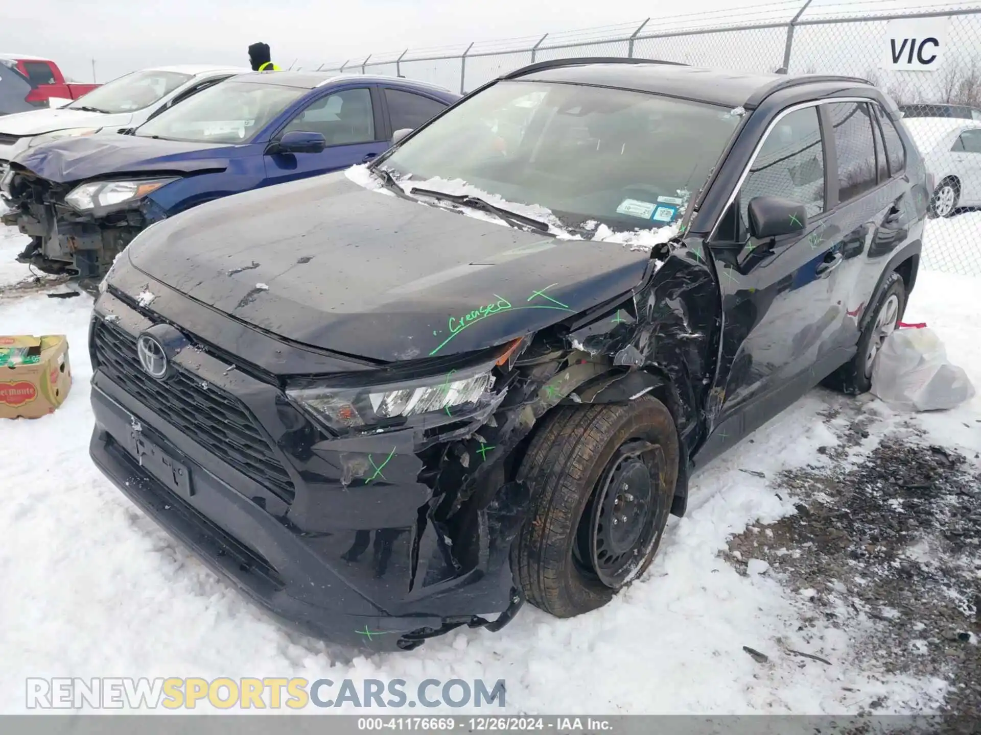 2 Photograph of a damaged car 2T3F1RFV6LC074443 TOYOTA RAV4 2020