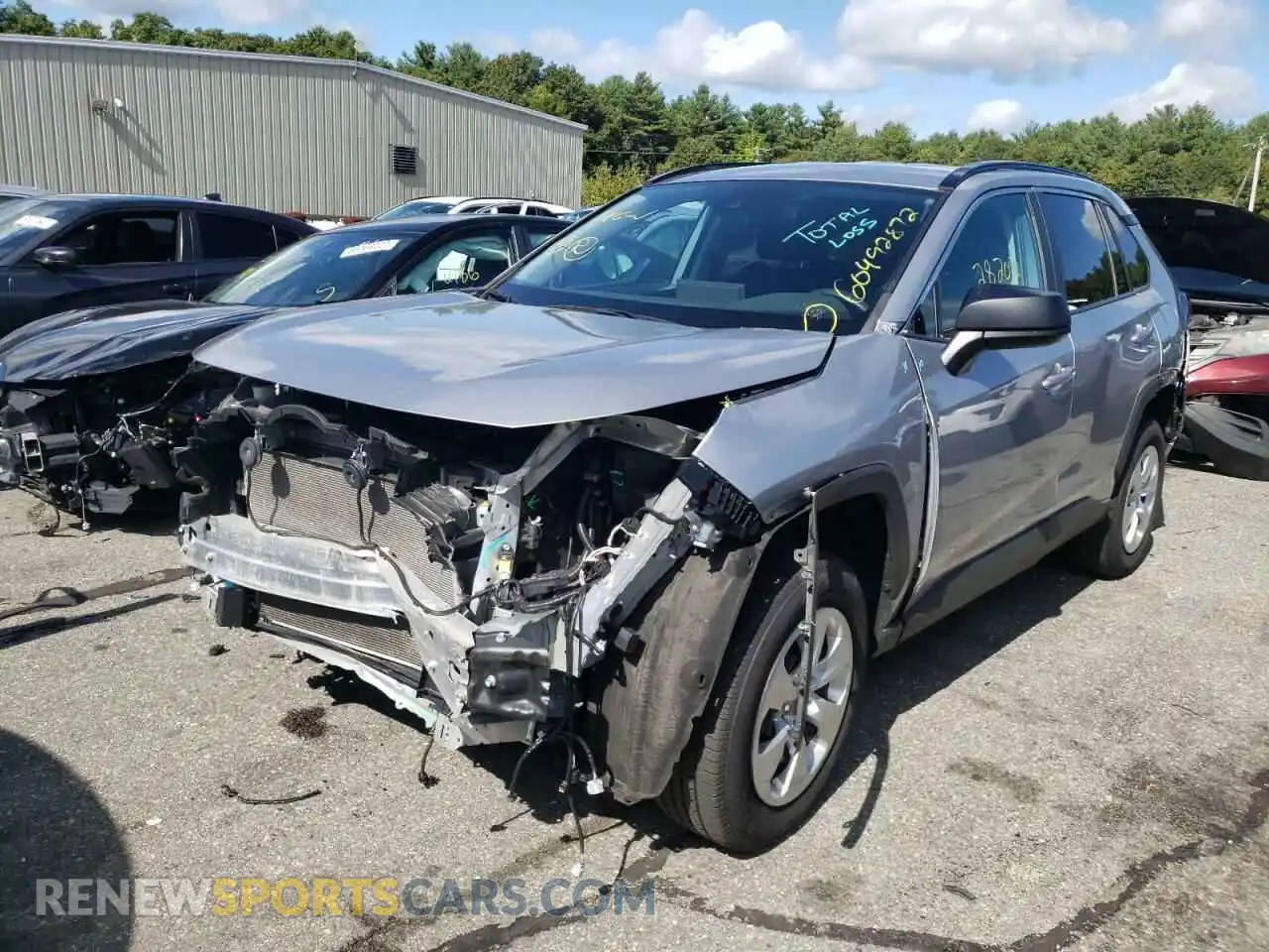 2 Photograph of a damaged car 2T3F1RFV7LC132690 TOYOTA RAV4 2020