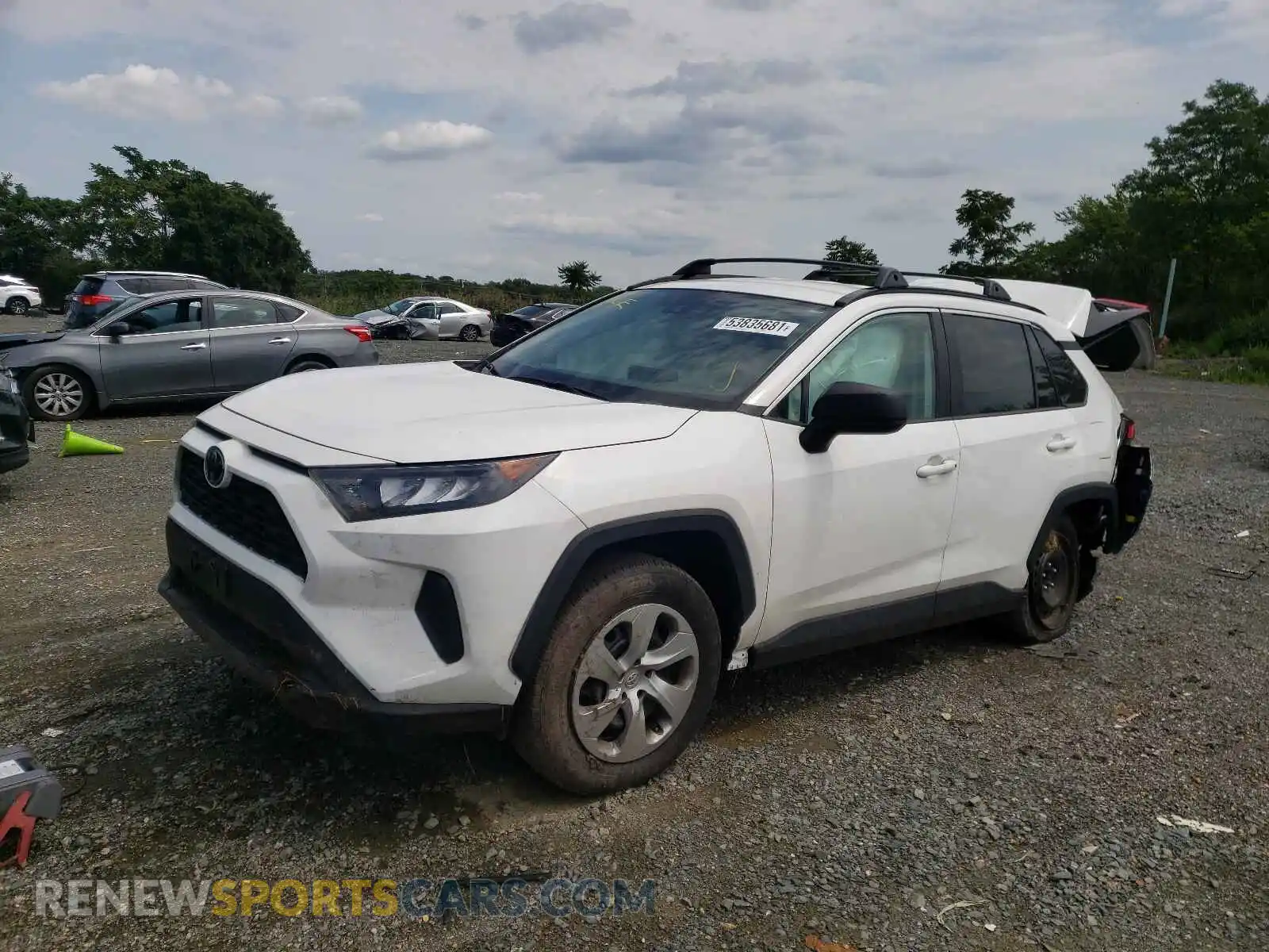 2 fotografías del automóvil dañado 2T3F1RFV7LW091895 TOYOTA RAV4 2020