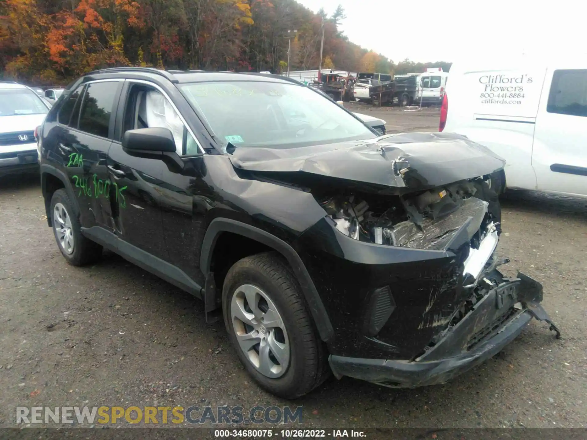 1 Photograph of a damaged car 2T3F1RFV8LC109175 TOYOTA RAV4 2020