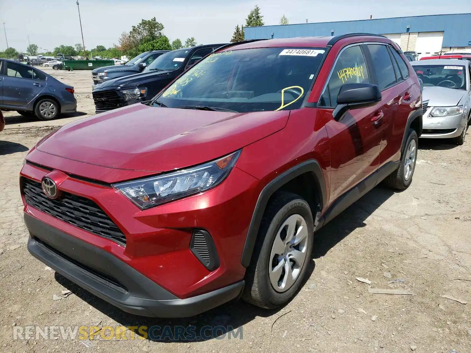 2 Photograph of a damaged car 2T3F1RFV9LC076803 TOYOTA RAV4 2020