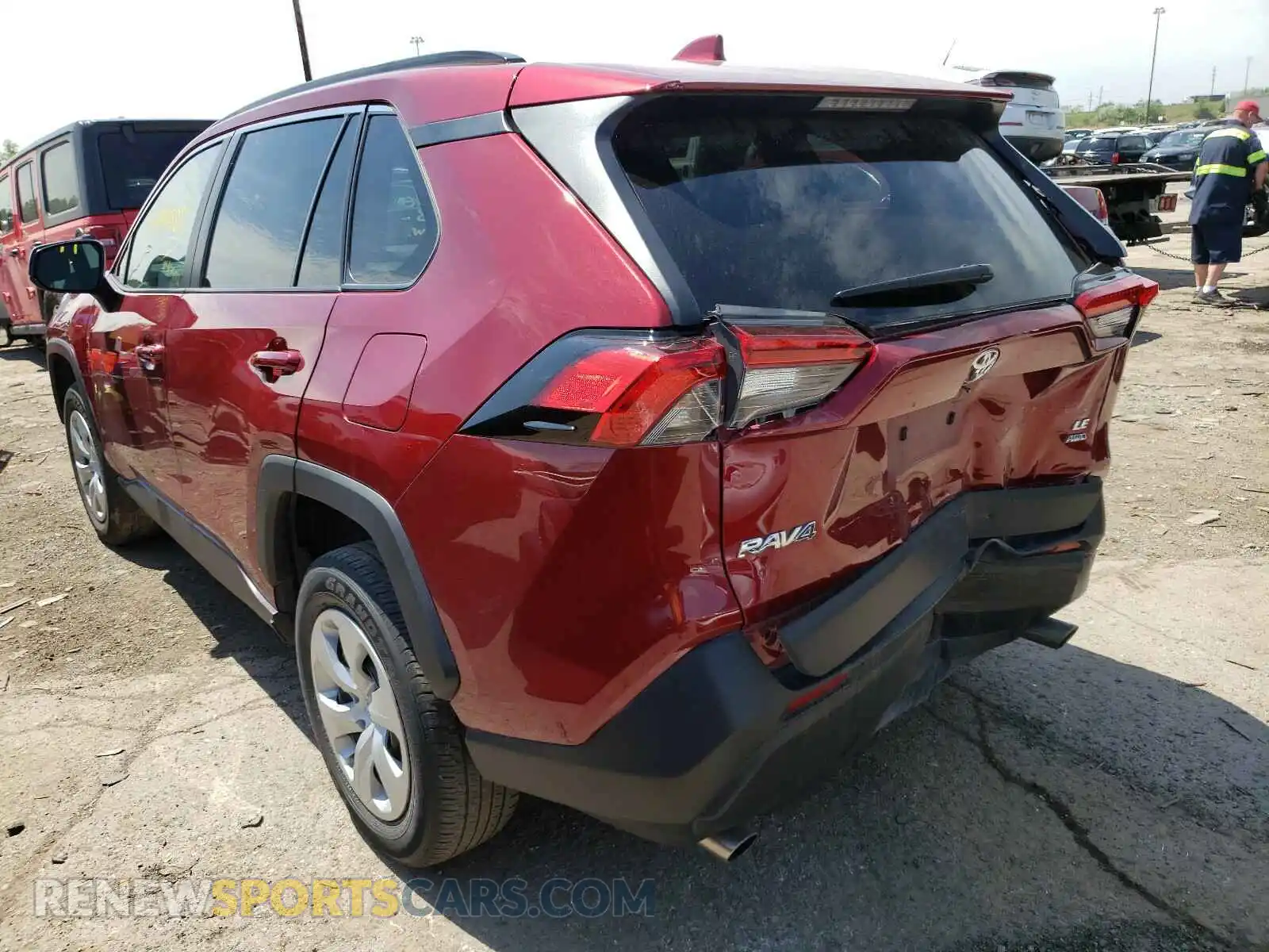 3 Photograph of a damaged car 2T3F1RFV9LC076803 TOYOTA RAV4 2020