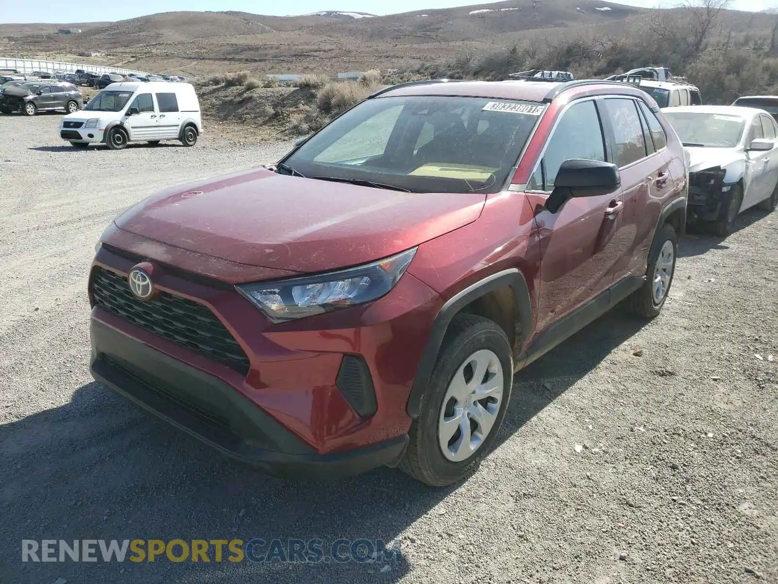 2 Photograph of a damaged car 2T3F1RFVXLC063574 TOYOTA RAV4 2020