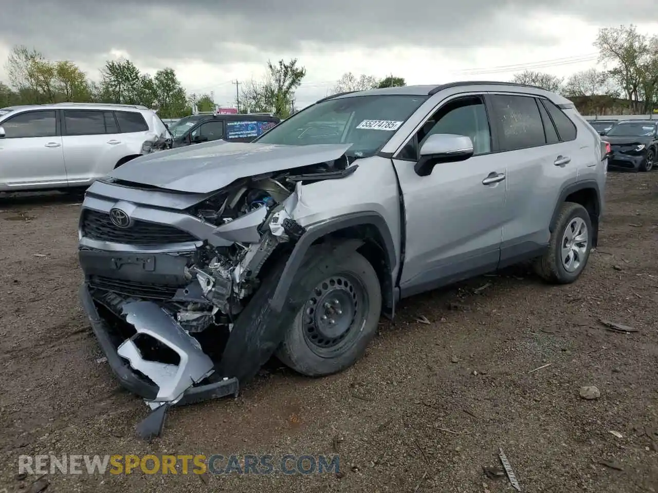 1 Photograph of a damaged car 2T3G1RFV2LW116741 TOYOTA RAV4 2020