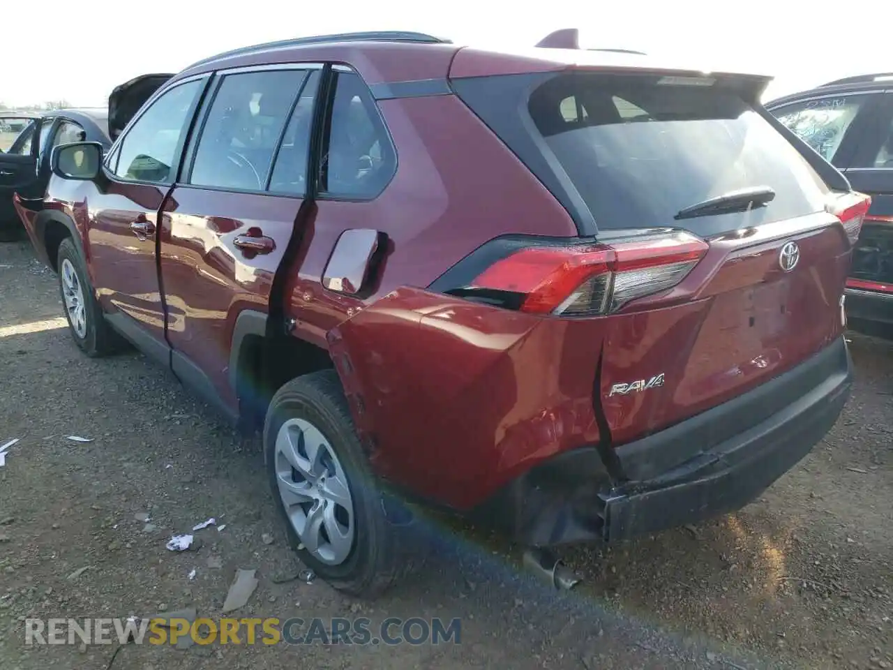 2 Photograph of a damaged car 2T3H1RFV0LC051474 TOYOTA RAV4 2020