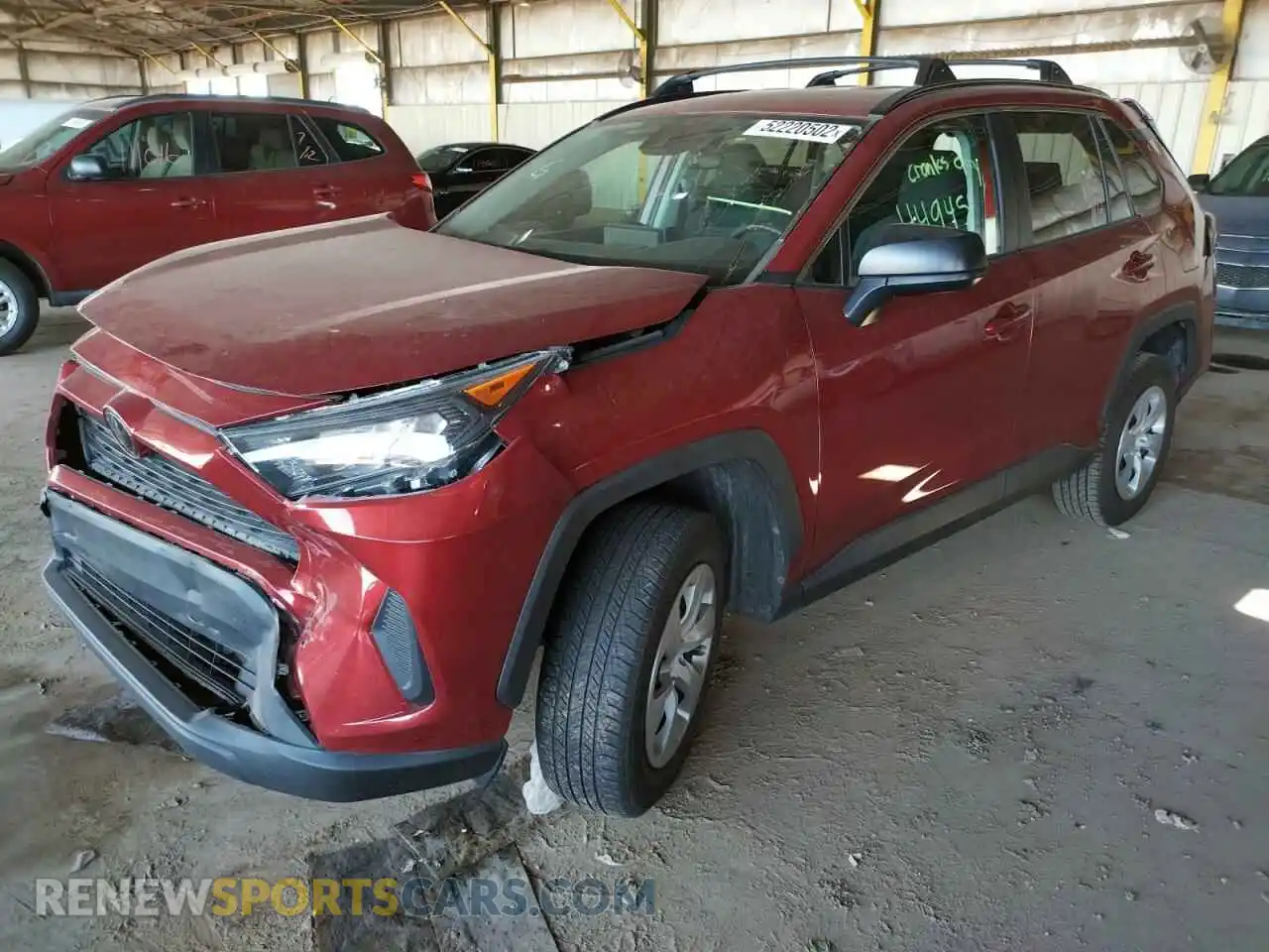 2 Photograph of a damaged car 2T3H1RFV0LW069617 TOYOTA RAV4 2020