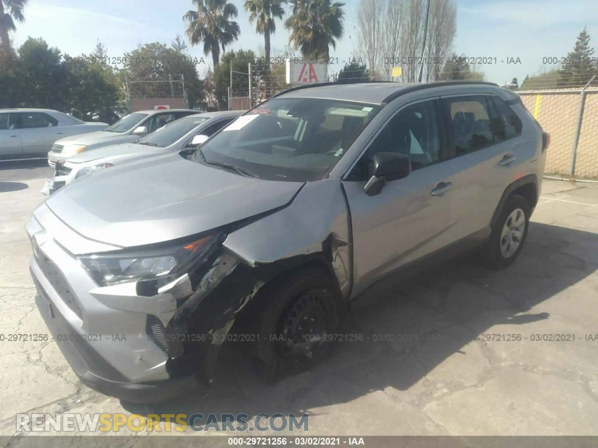 2 Photograph of a damaged car 2T3H1RFV1LC052746 TOYOTA RAV4 2020