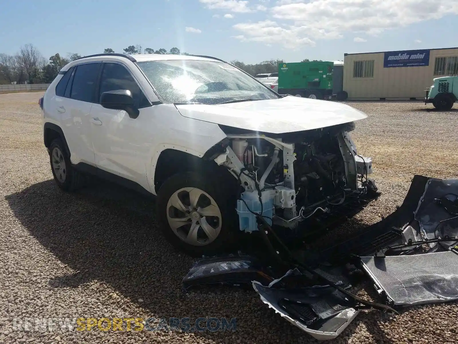 1 Photograph of a damaged car 2T3H1RFV1LC076884 TOYOTA RAV4 2020