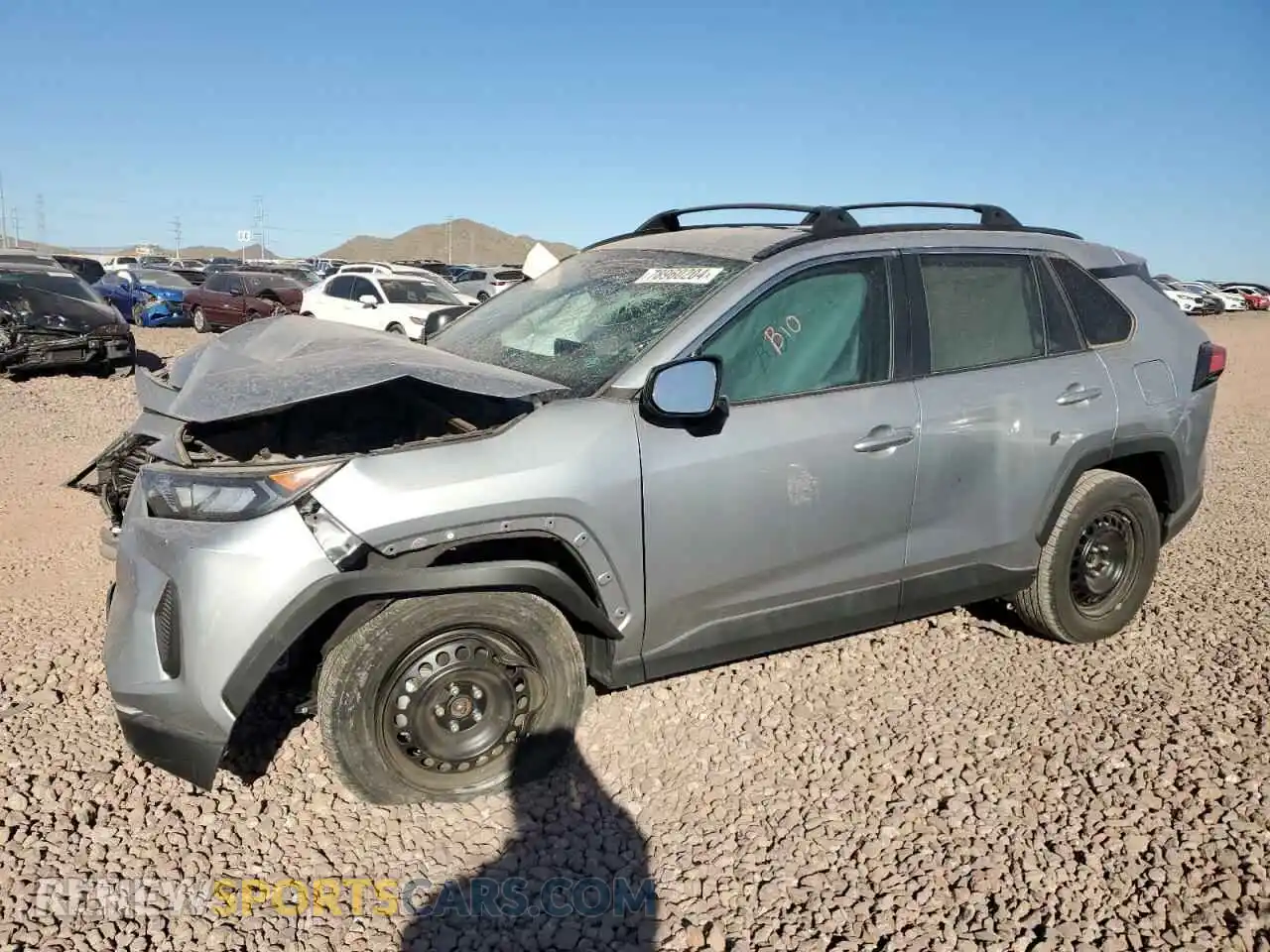 1 Photograph of a damaged car 2T3H1RFV1LC085813 TOYOTA RAV4 2020