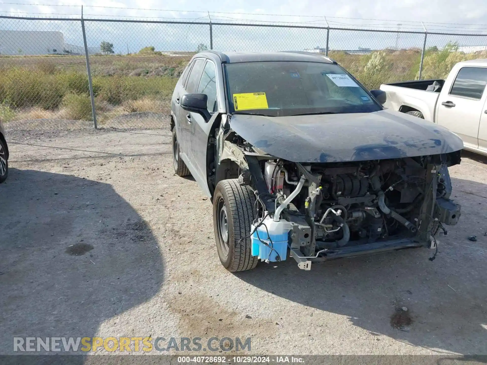 1 Photograph of a damaged car 2T3H1RFV2LC078885 TOYOTA RAV4 2020
