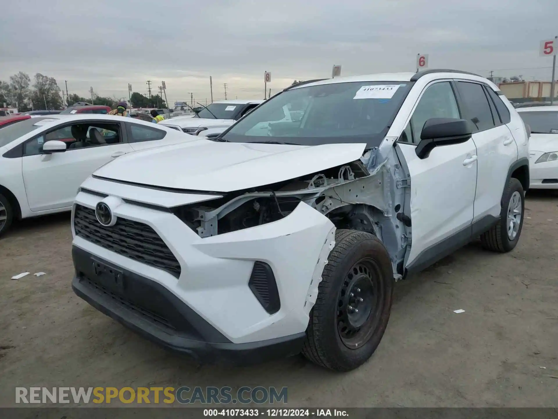 2 fotografías del automóvil dañado 2T3H1RFV2LW084619 TOYOTA RAV4 2020