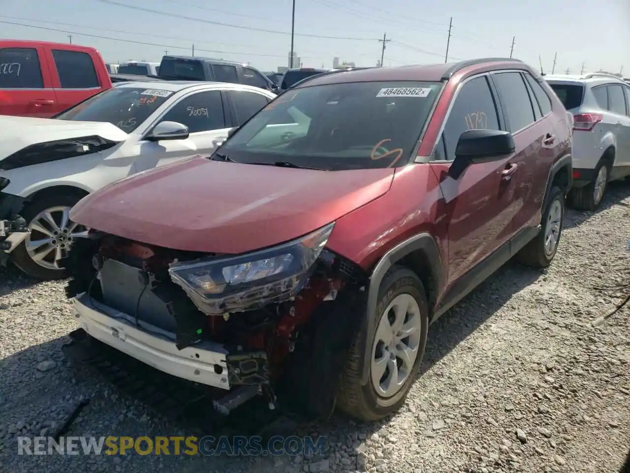 2 Фотография поврежденного автомобиля 2T3H1RFV2LW090243 TOYOTA RAV4 2020