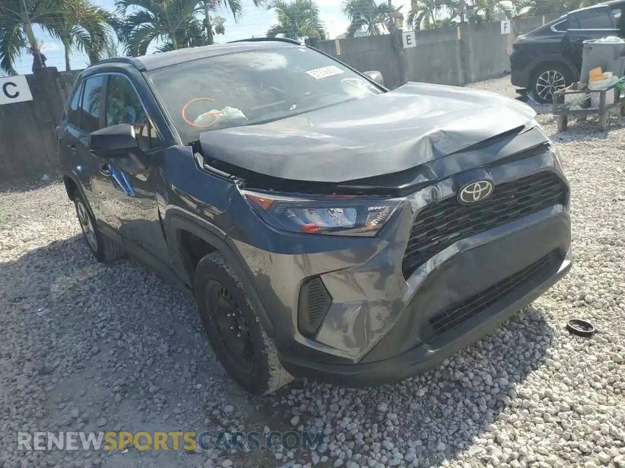 1 Photograph of a damaged car 2T3H1RFV3LC056460 TOYOTA RAV4 2020