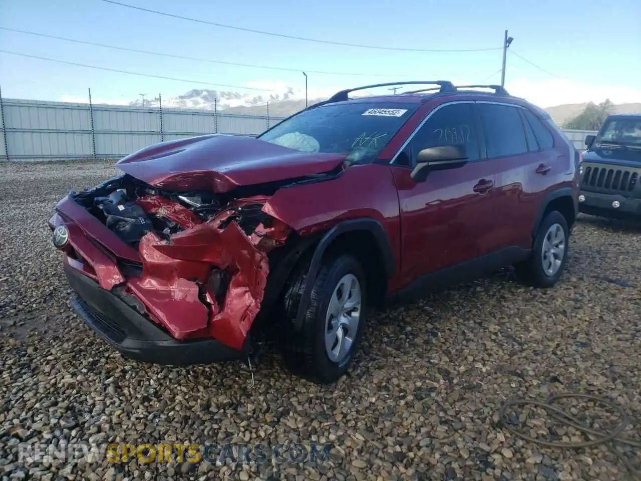 2 Photograph of a damaged car 2T3H1RFV3LW063083 TOYOTA RAV4 2020