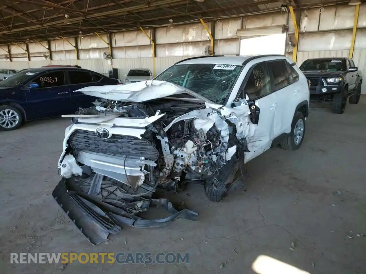 2 Photograph of a damaged car 2T3H1RFV3LW069188 TOYOTA RAV4 2020
