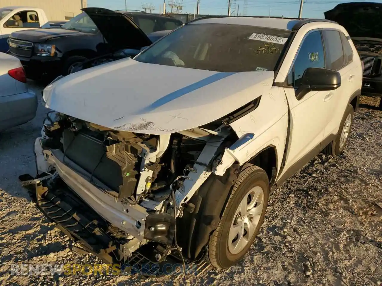 2 Photograph of a damaged car 2T3H1RFV3LW075573 TOYOTA RAV4 2020
