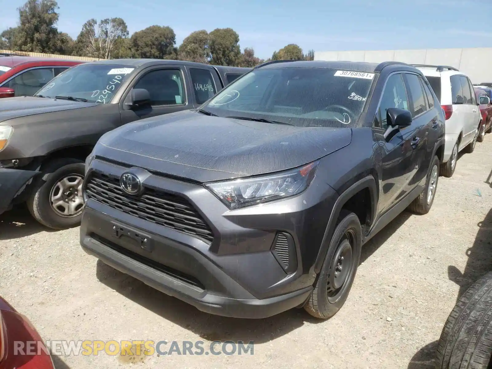 2 Photograph of a damaged car 2T3H1RFV3LW076139 TOYOTA RAV4 2020