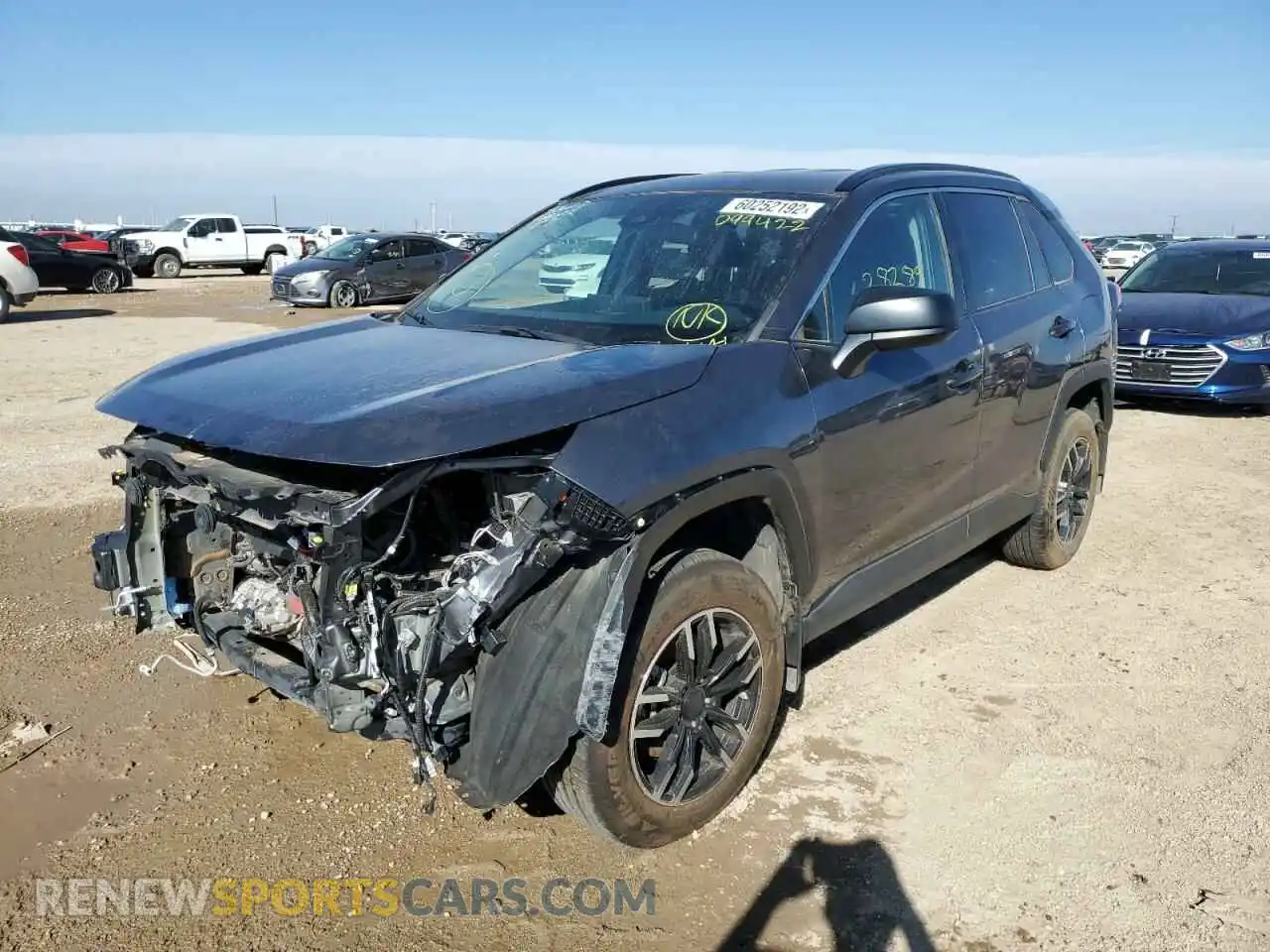 2 Фотография поврежденного автомобиля 2T3H1RFV3LW099422 TOYOTA RAV4 2020