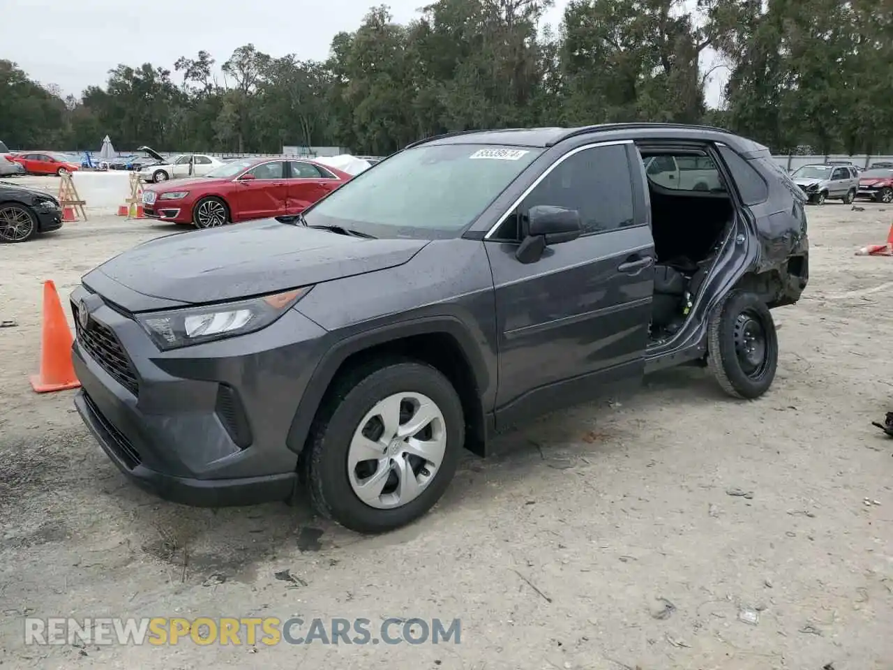 1 Photograph of a damaged car 2T3H1RFV4LC052286 TOYOTA RAV4 2020