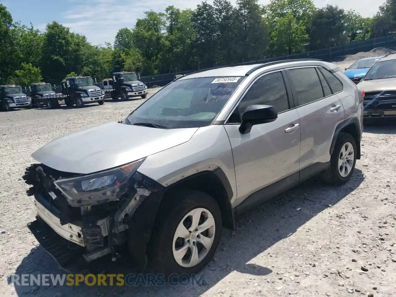 1 Photograph of a damaged car 2T3H1RFV5LC044083 TOYOTA RAV4 2020