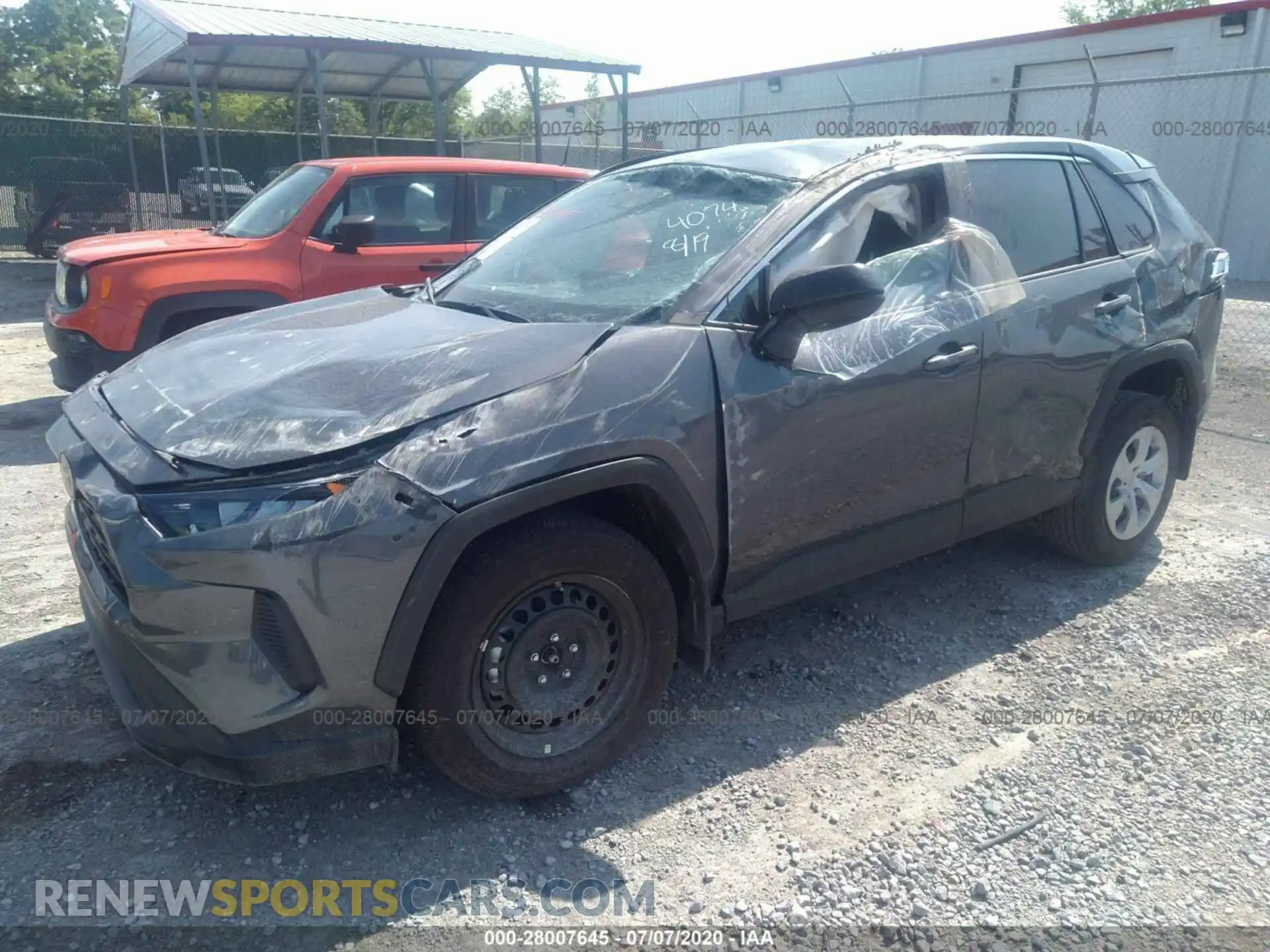 2 Photograph of a damaged car 2T3H1RFV5LC064074 TOYOTA RAV4 2020