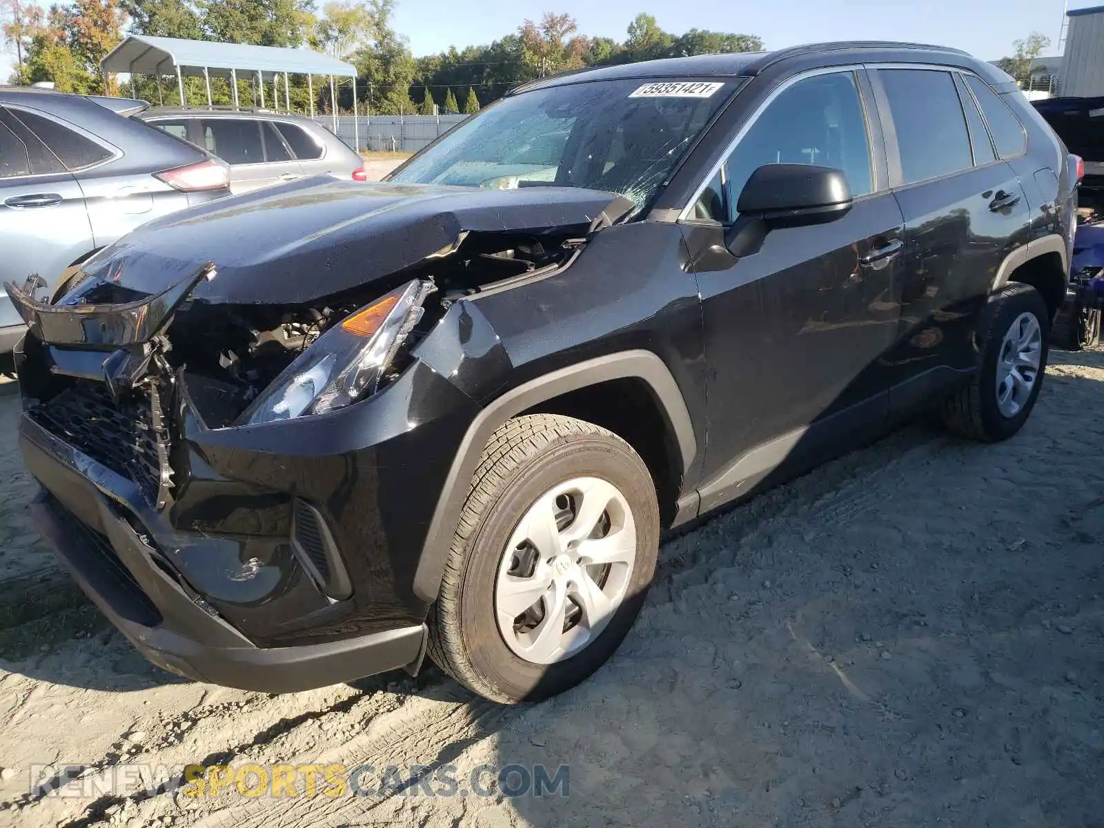 2 Photograph of a damaged car 2T3H1RFV5LC065614 TOYOTA RAV4 2020