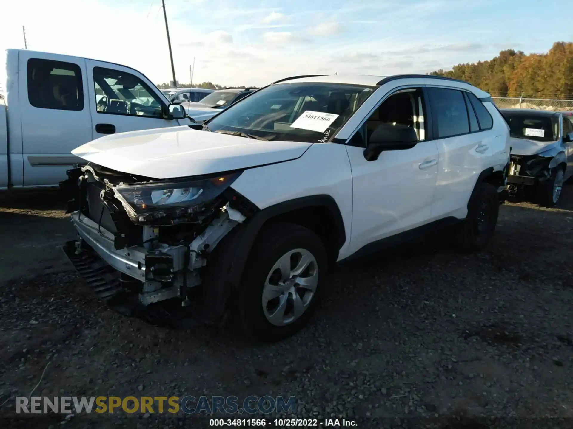 2 Photograph of a damaged car 2T3H1RFV5LC073633 TOYOTA RAV4 2020