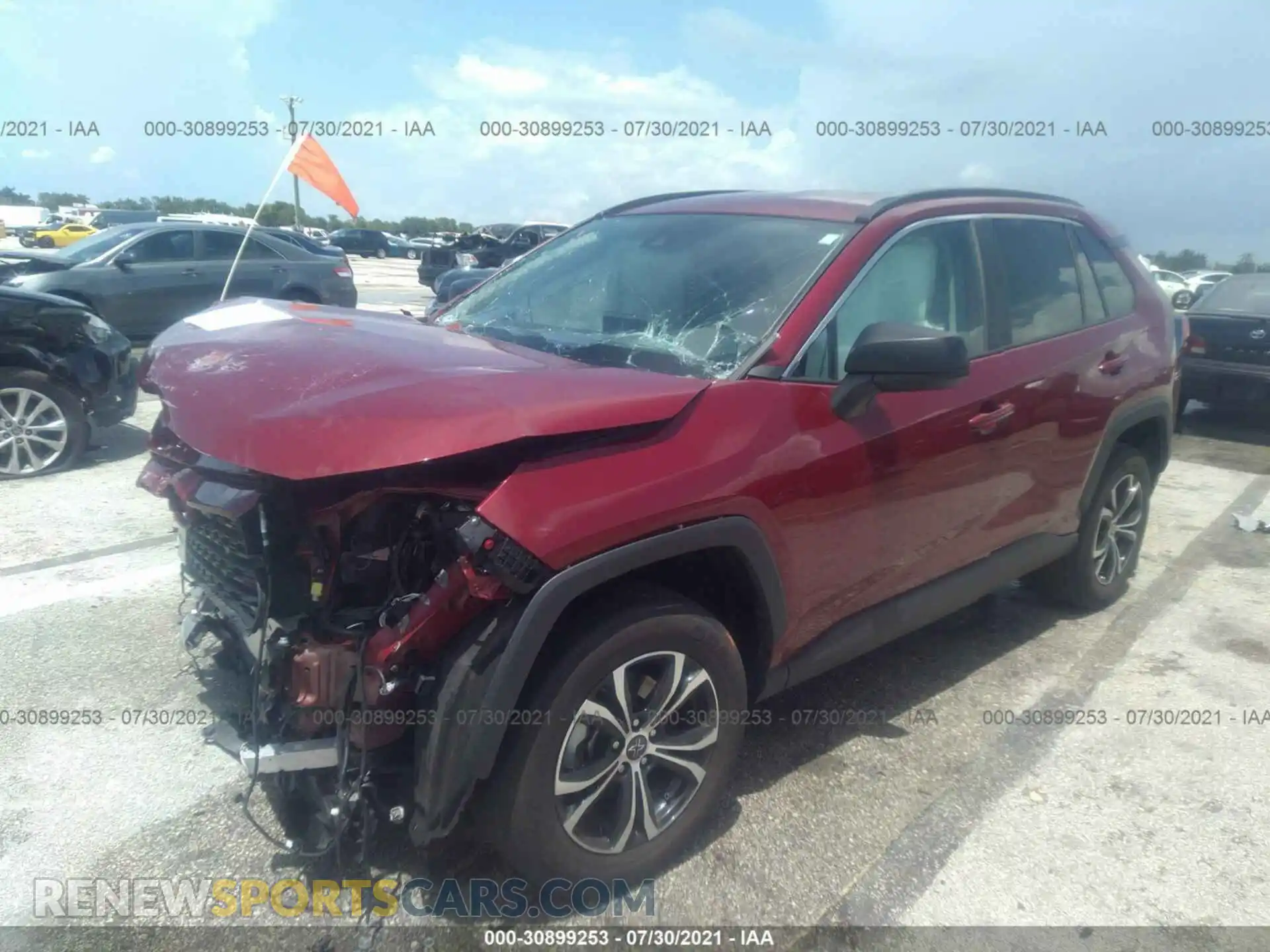 2 Фотография поврежденного автомобиля 2T3H1RFV5LW069807 TOYOTA RAV4 2020